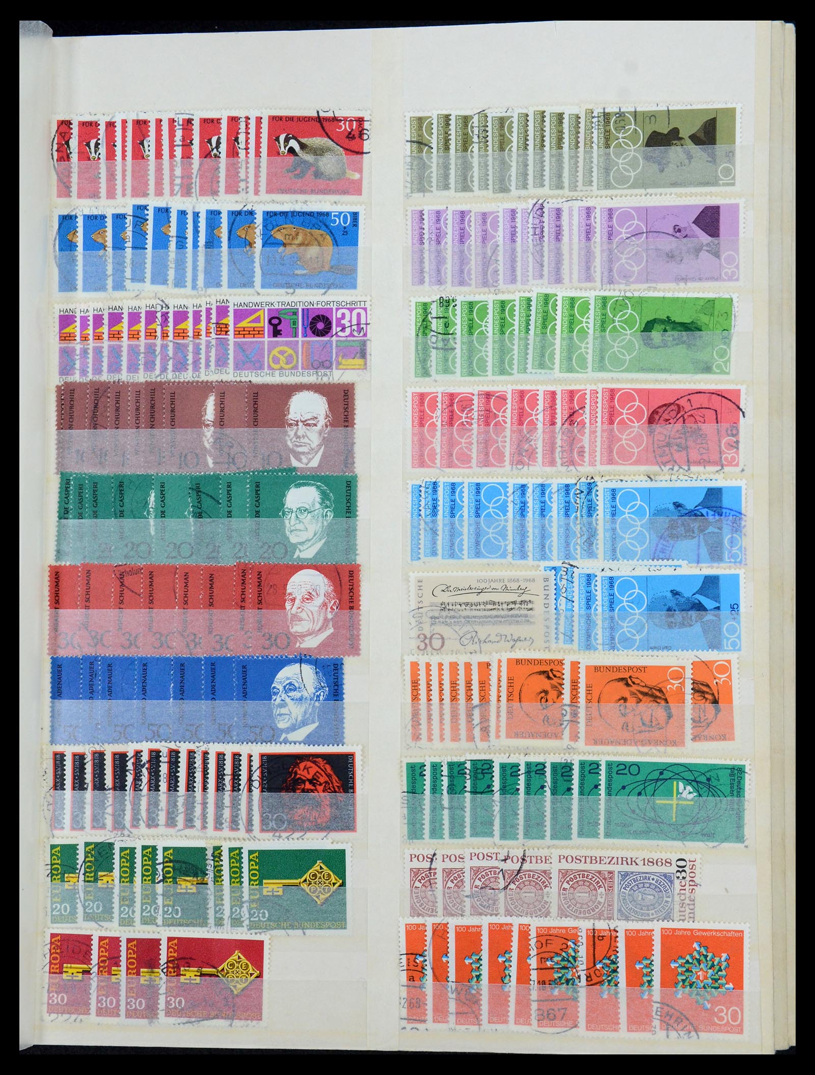 35944 023 - Postzegelverzameling 35944 Bundespost 1949-1998.