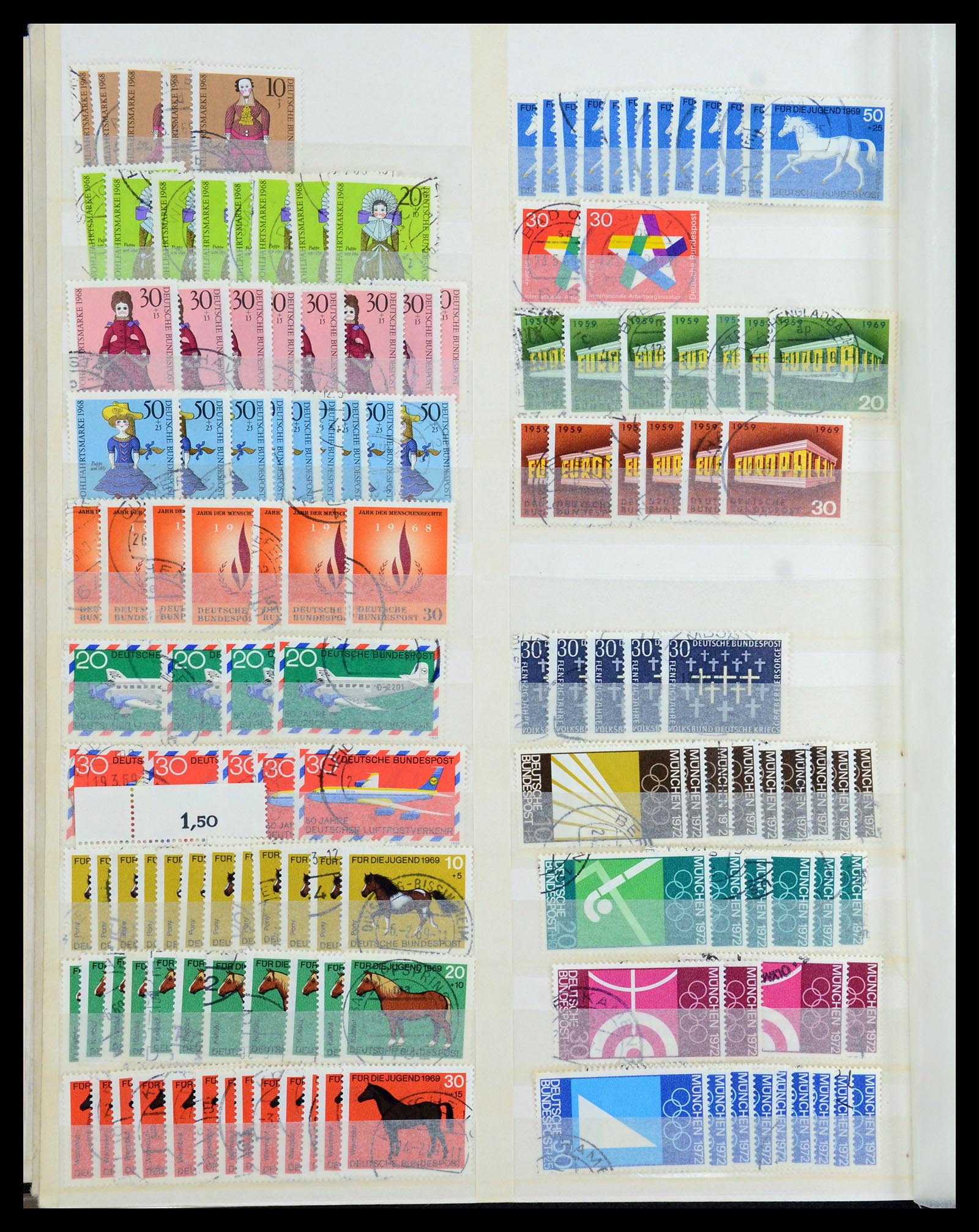35944 024 - Postzegelverzameling 35944 Bundespost 1949-1998.