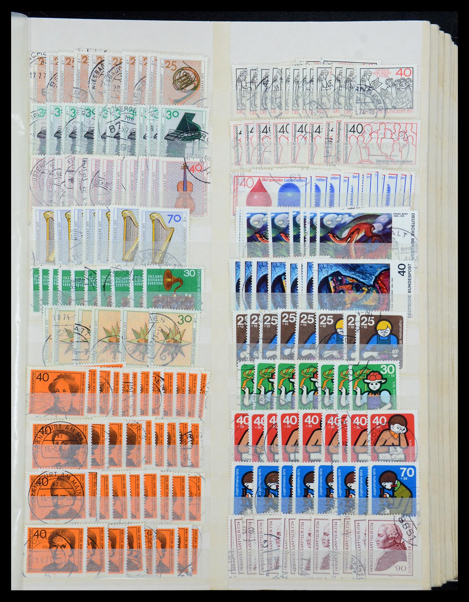 35944 035 - Postzegelverzameling 35944 Bundespost 1949-1998.