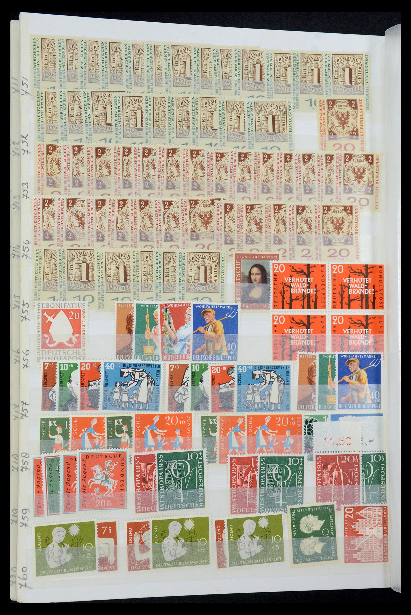 35944 088 - Postzegelverzameling 35944 Bundespost 1949-1998.