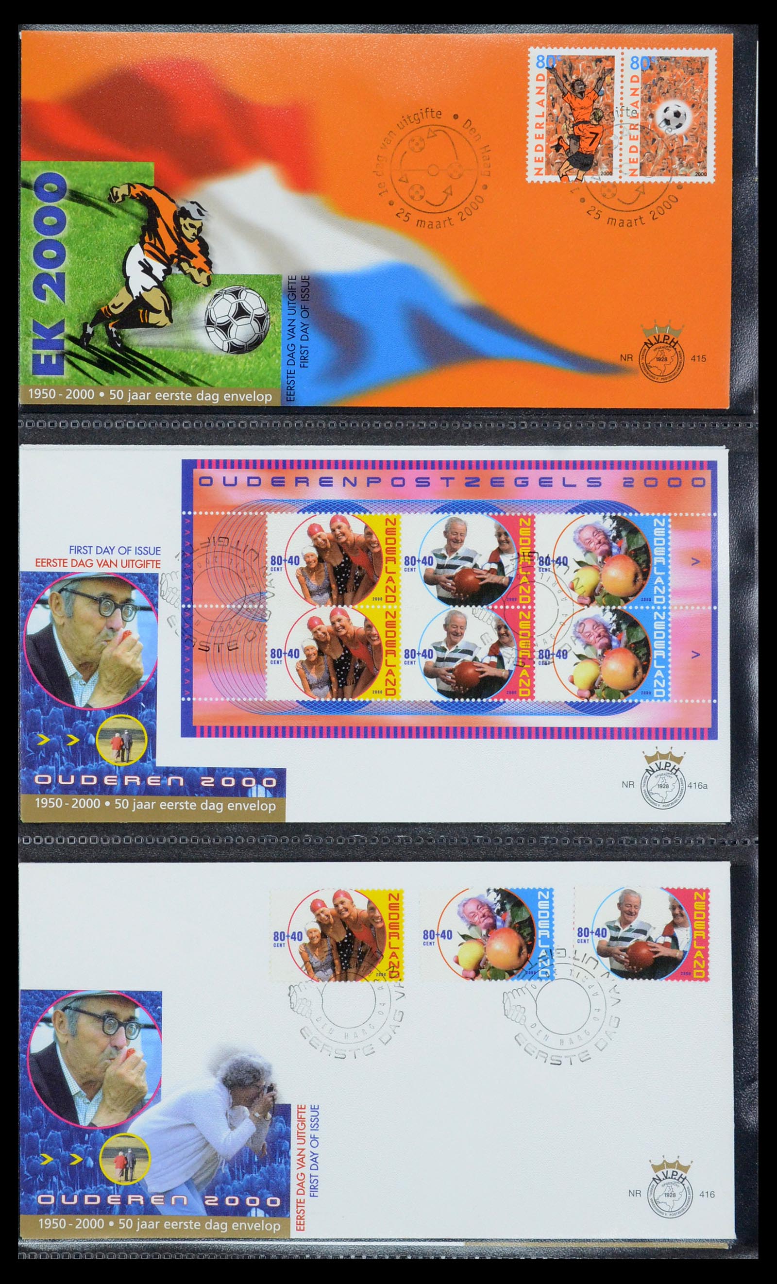 35946 002 - Postzegelverzameling 35946 Nederland FDC's 2000-2019.