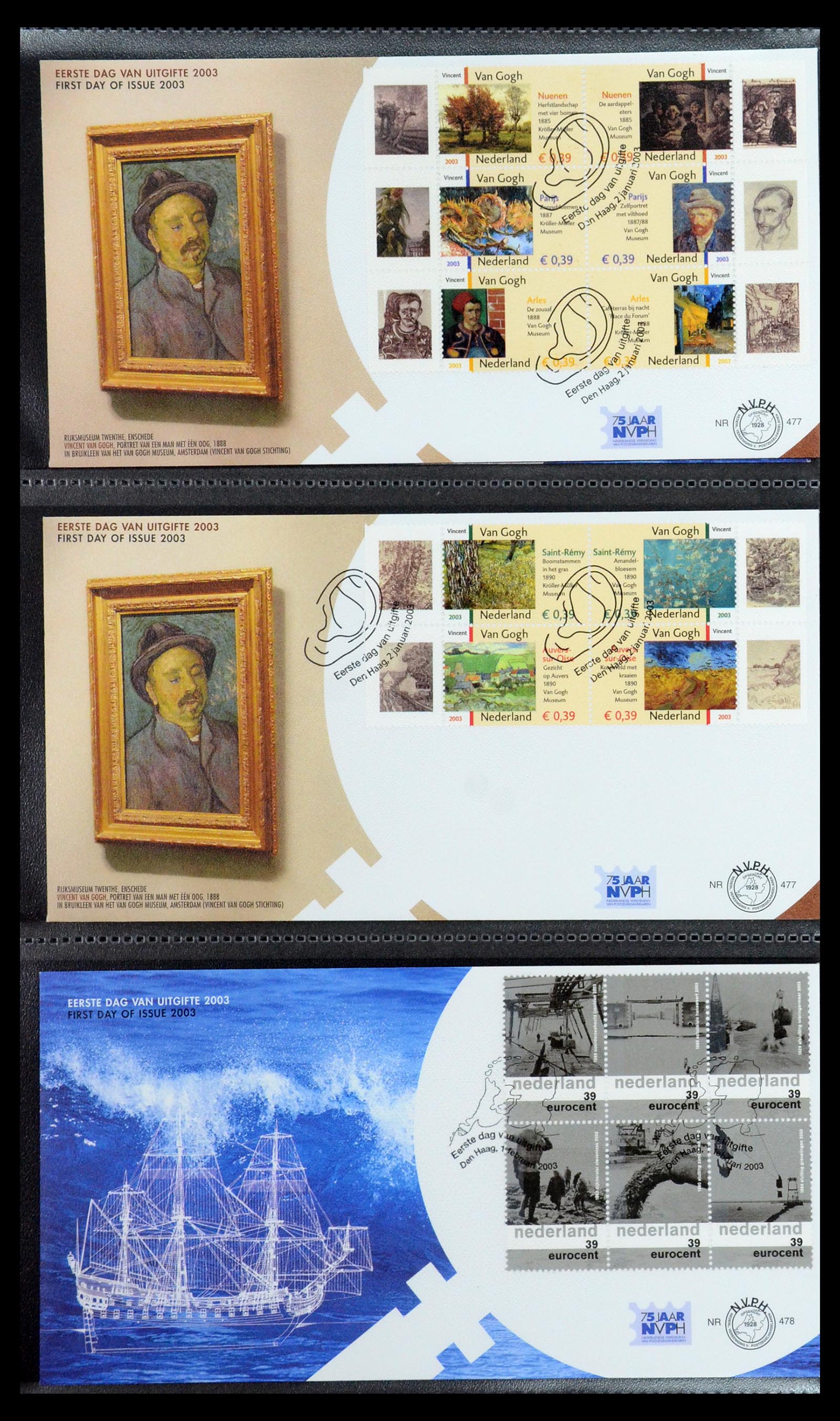 35946 027 - Postzegelverzameling 35946 Nederland FDC's 2000-2019.