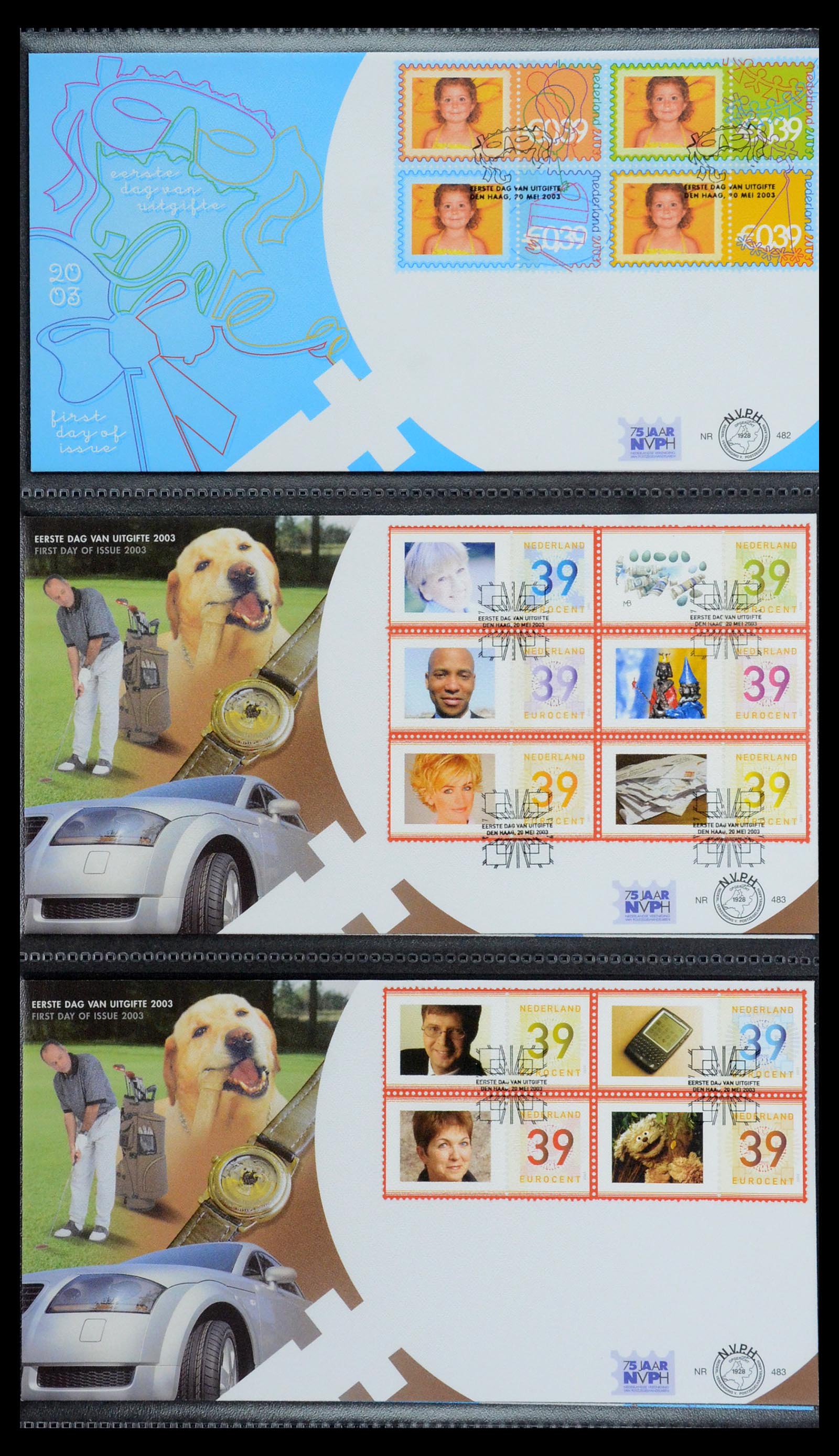 35946 030 - Postzegelverzameling 35946 Nederland FDC's 2000-2019.