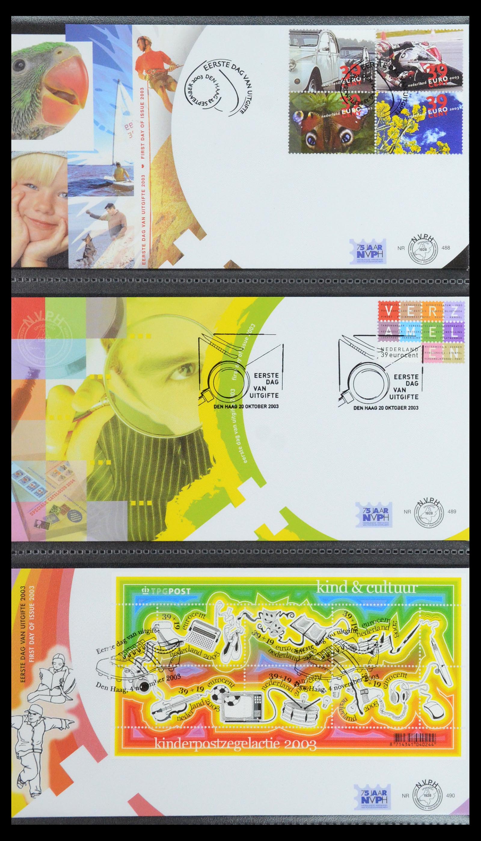 35946 033 - Postzegelverzameling 35946 Nederland FDC's 2000-2019.