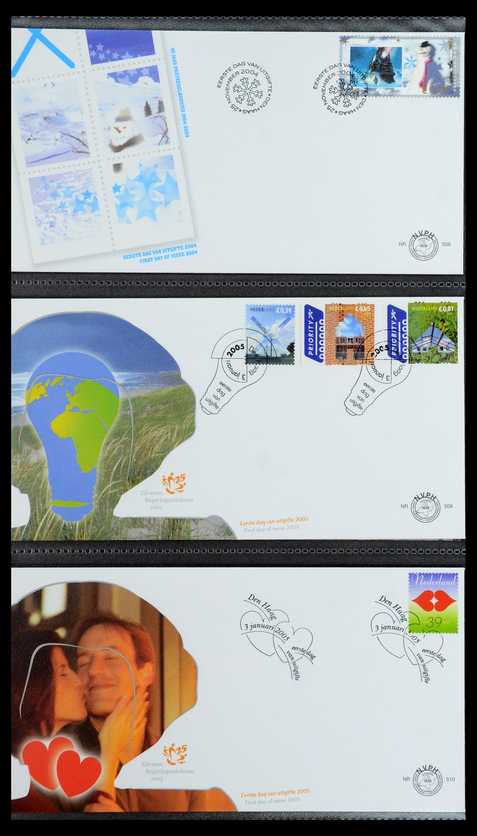 35946 043 - Postzegelverzameling 35946 Nederland FDC's 2000-2019.