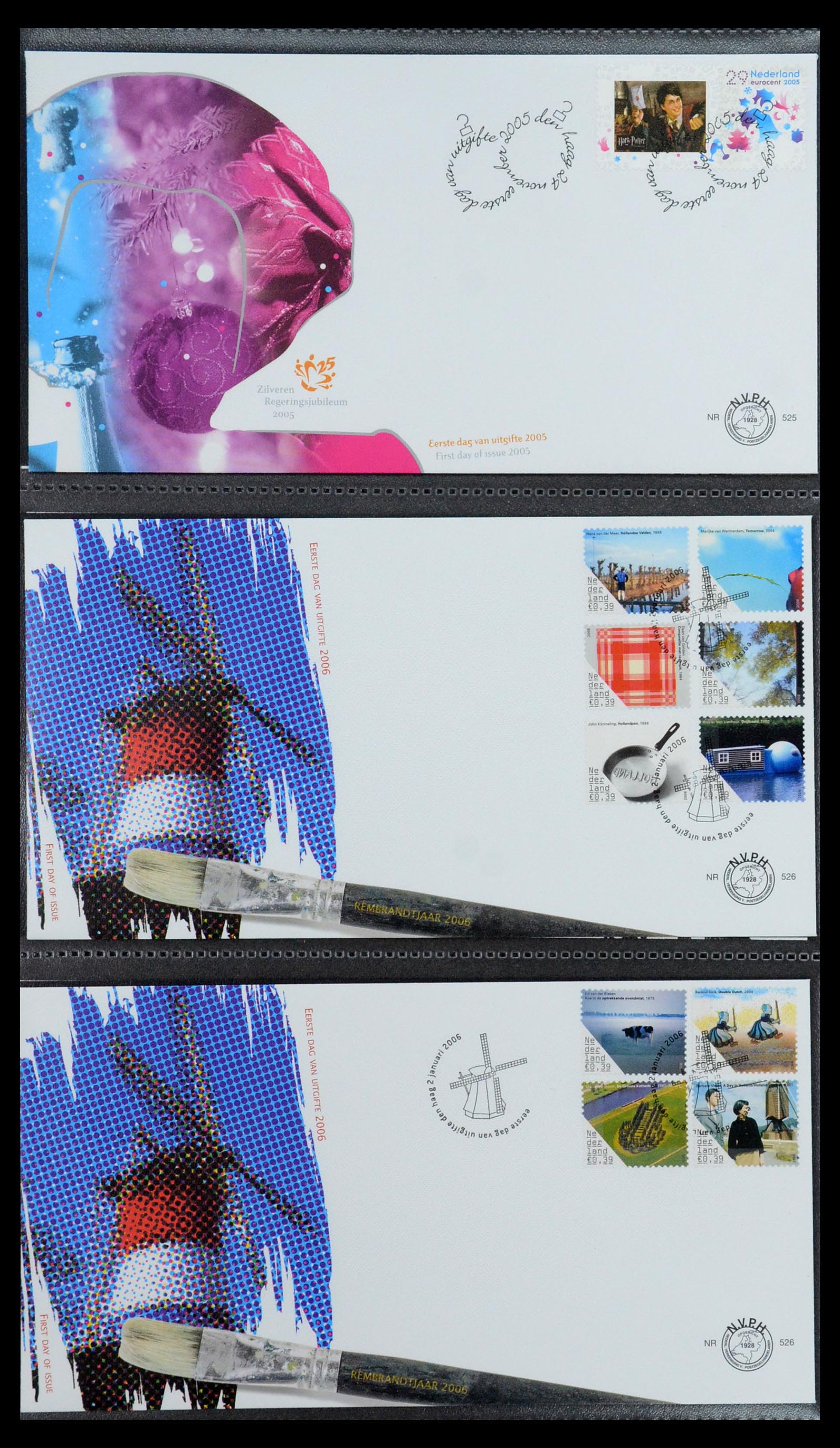 35946 051 - Postzegelverzameling 35946 Nederland FDC's 2000-2019.