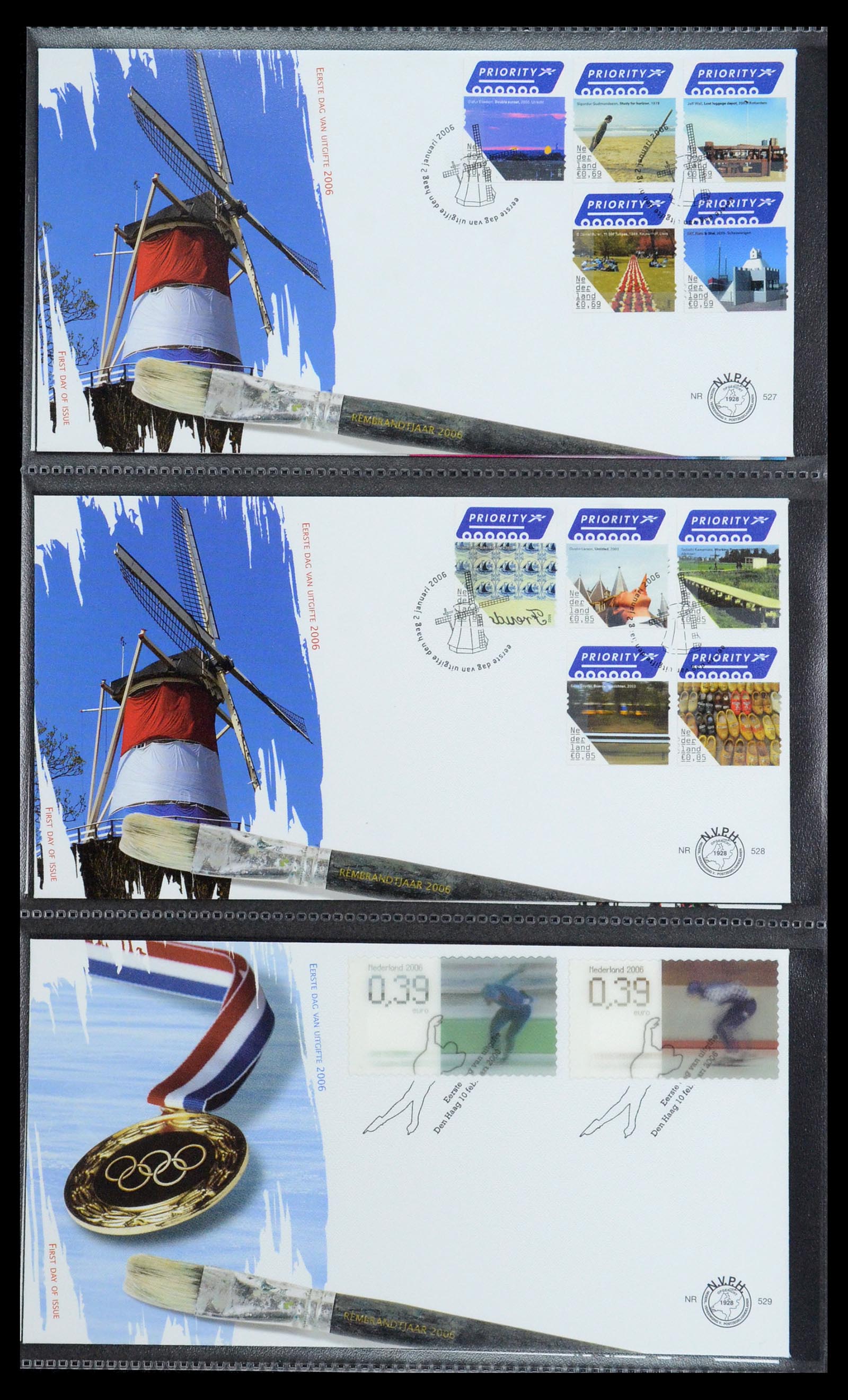 35946 052 - Postzegelverzameling 35946 Nederland FDC's 2000-2019.