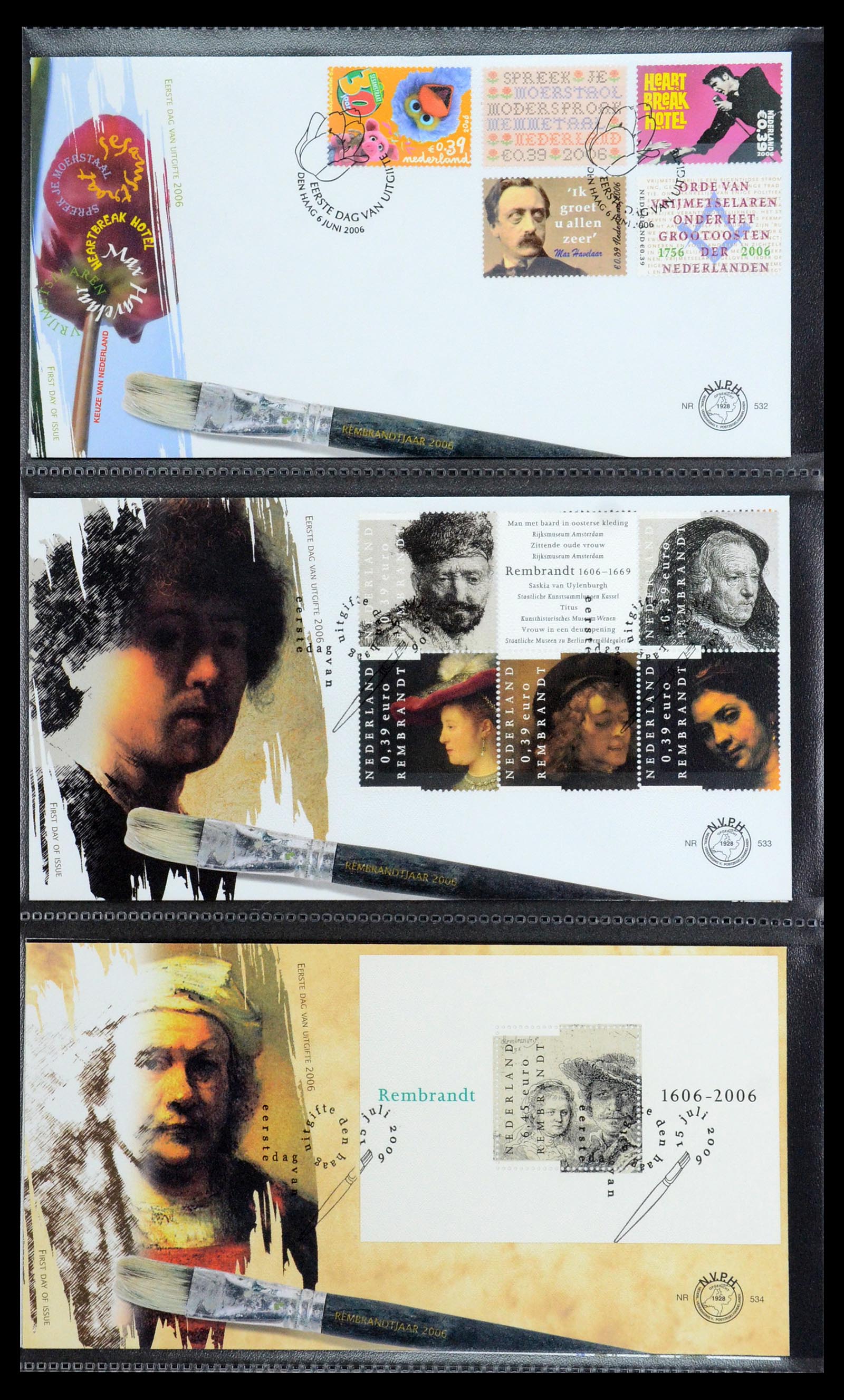 35946 054 - Stamp Collection 35946 Netherlands FDC's 2000-2019.