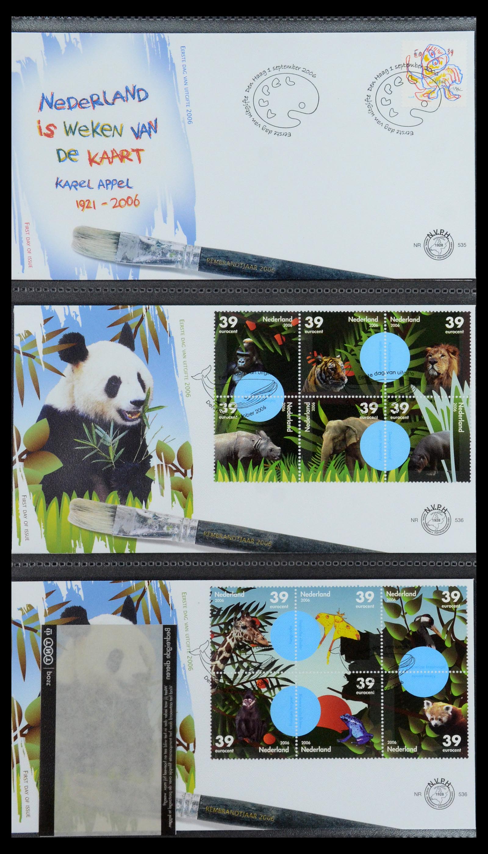 35946 055 - Postzegelverzameling 35946 Nederland FDC's 2000-2019.