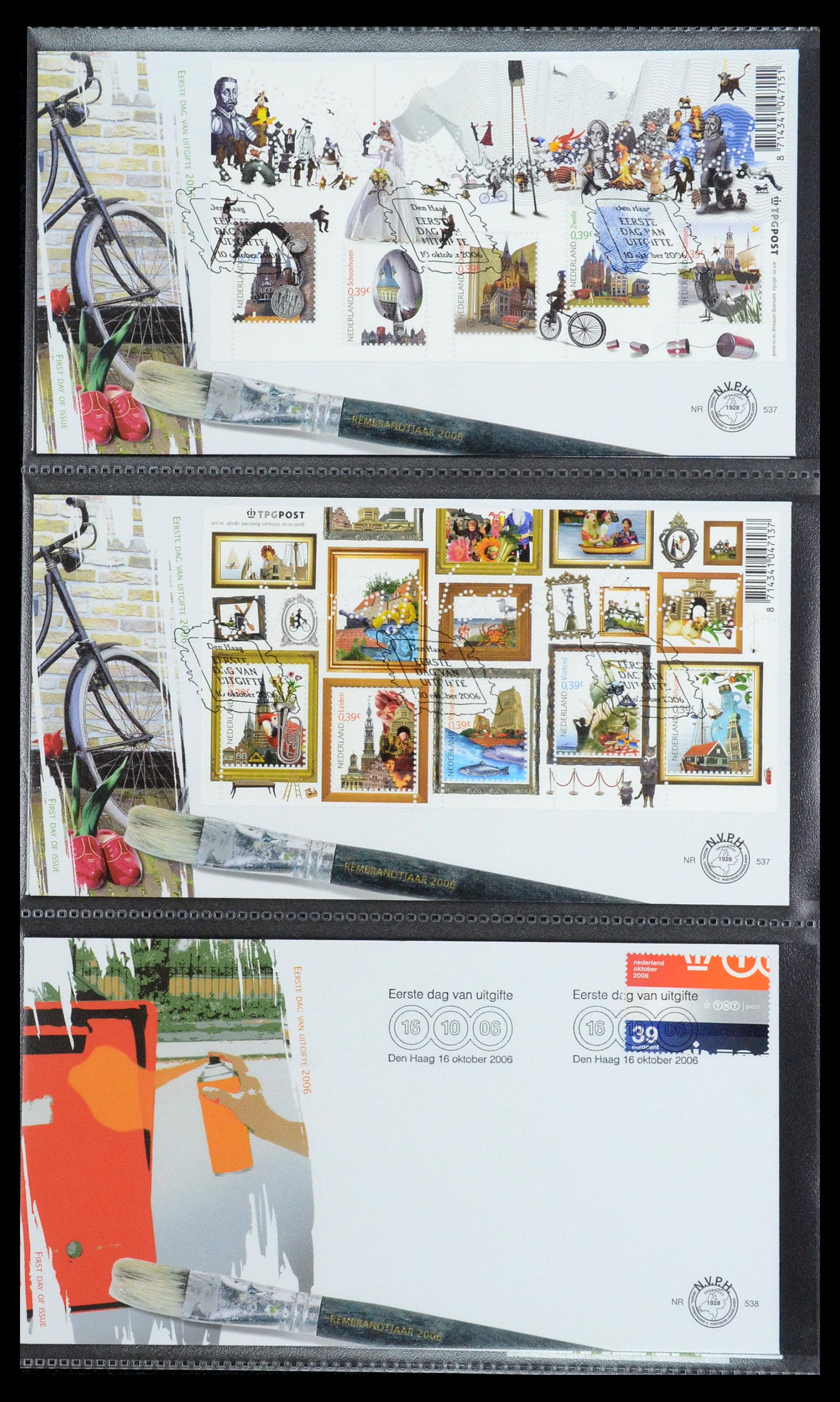 35946 056 - Postzegelverzameling 35946 Nederland FDC's 2000-2019.