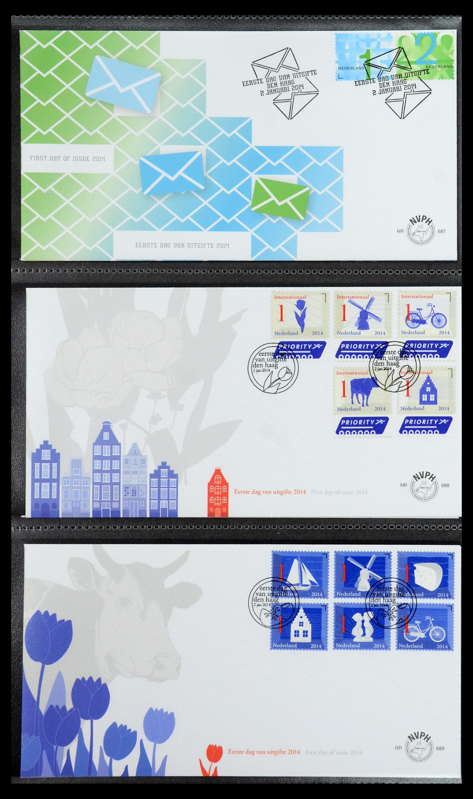 35946 121 - Stamp Collection 35946 Netherlands FDC's 2000-2019.