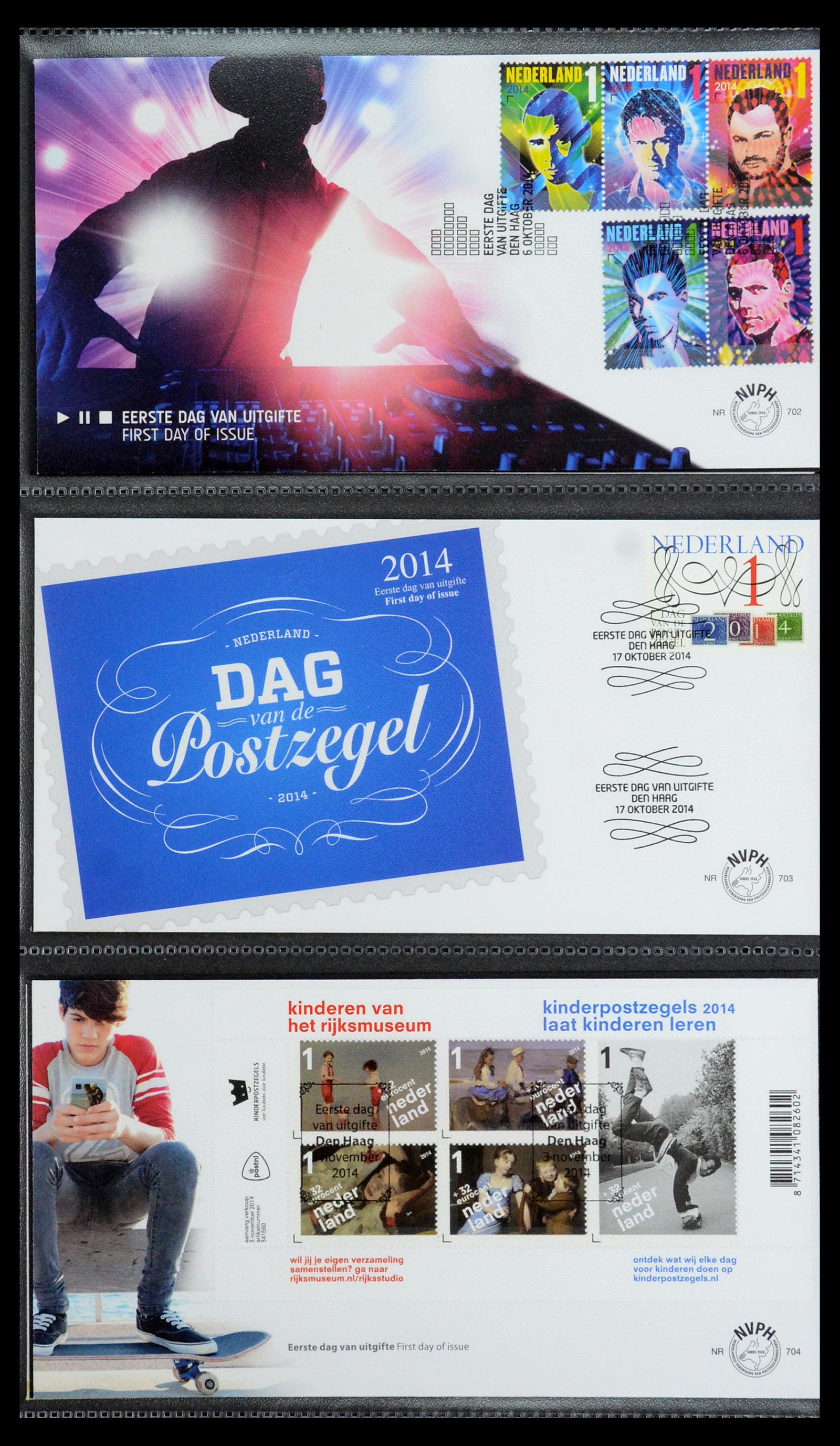 35946 128 - Postzegelverzameling 35946 Nederland FDC's 2000-2019.