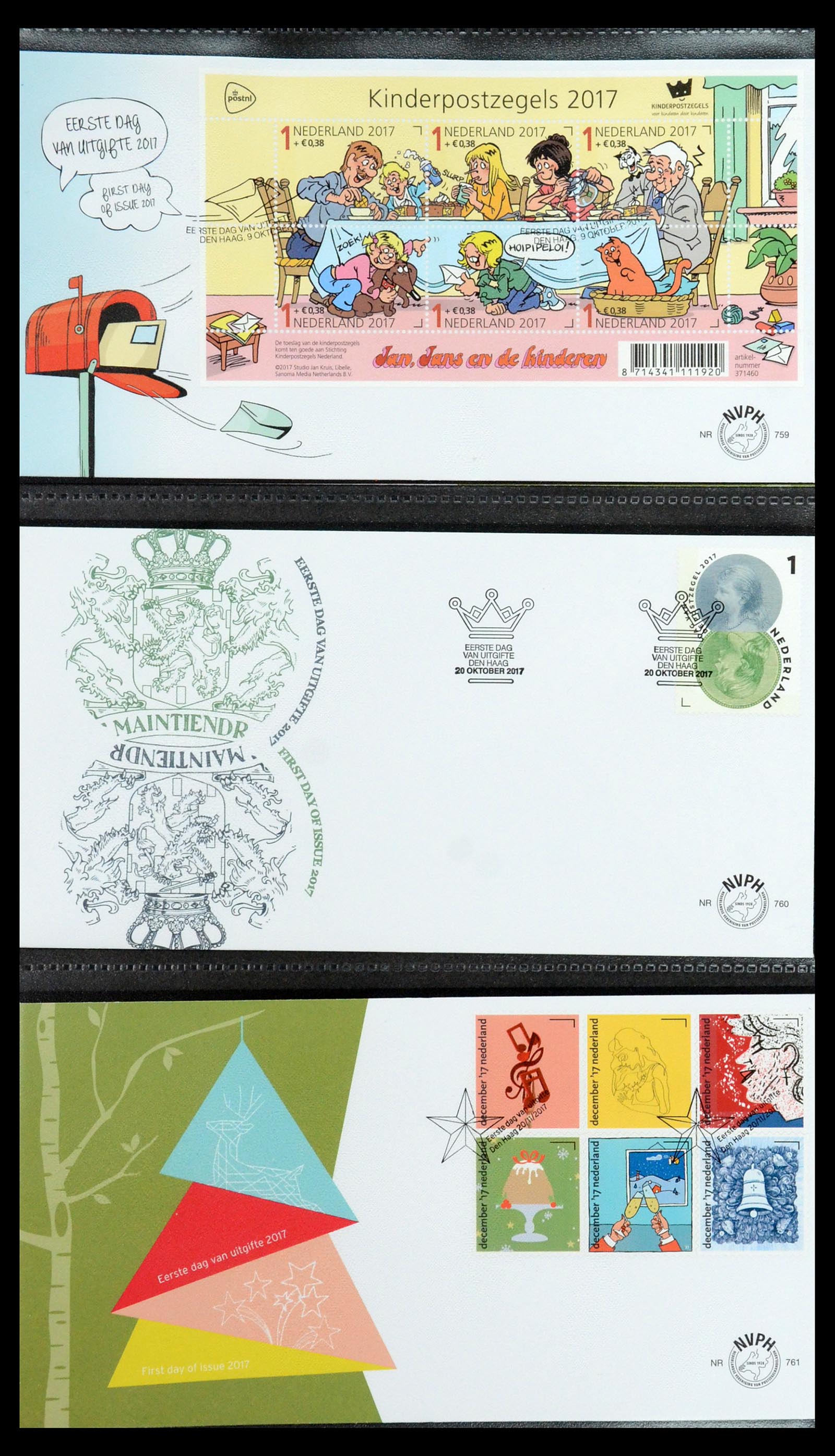 35946 155 - Stamp Collection 35946 Netherlands FDC's 2000-2019.