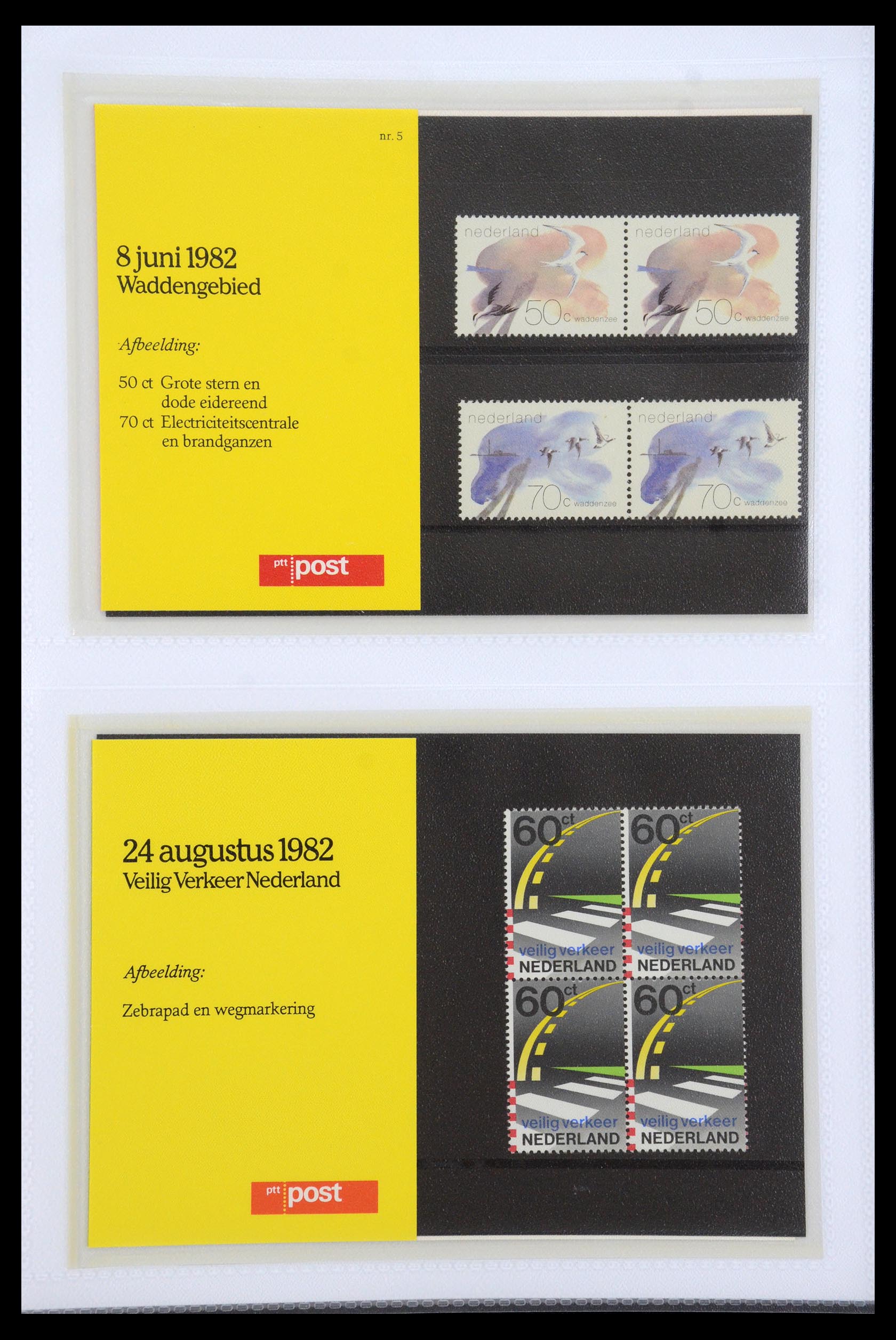 35947 003 - Postzegelverzameling 35947 Nederland PTT mapjes 1982-2019!