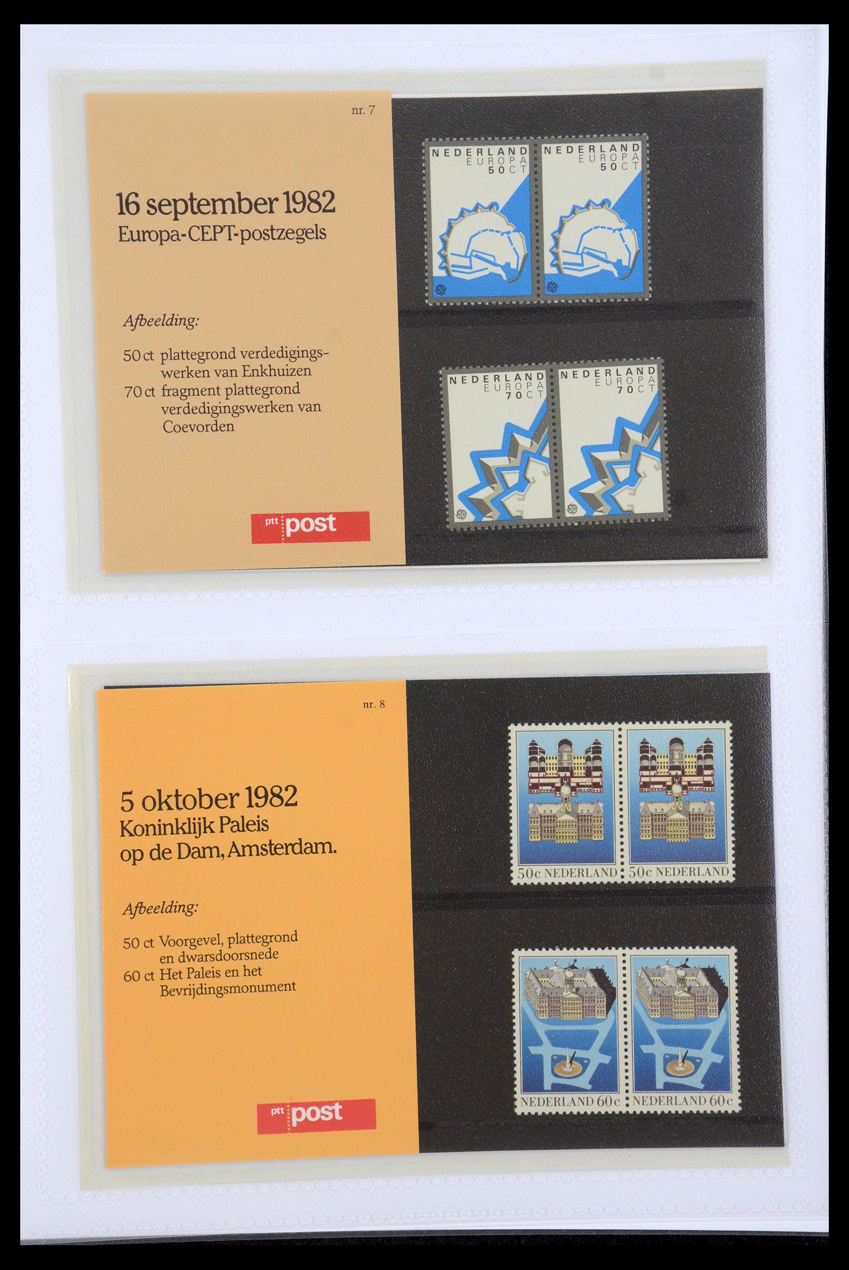 35947 004 - Postzegelverzameling 35947 Nederland PTT mapjes 1982-2019!