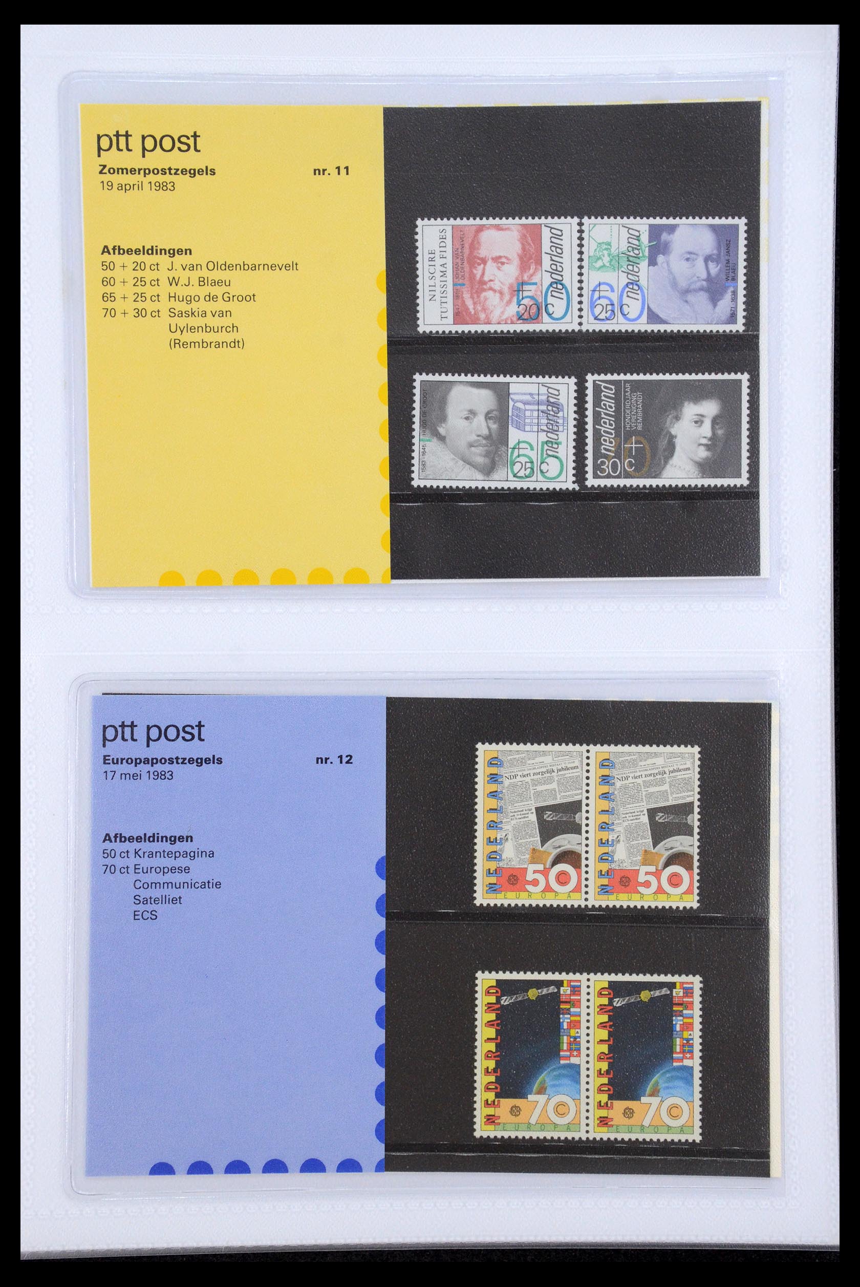 35947 006 - Postzegelverzameling 35947 Nederland PTT mapjes 1982-2019!