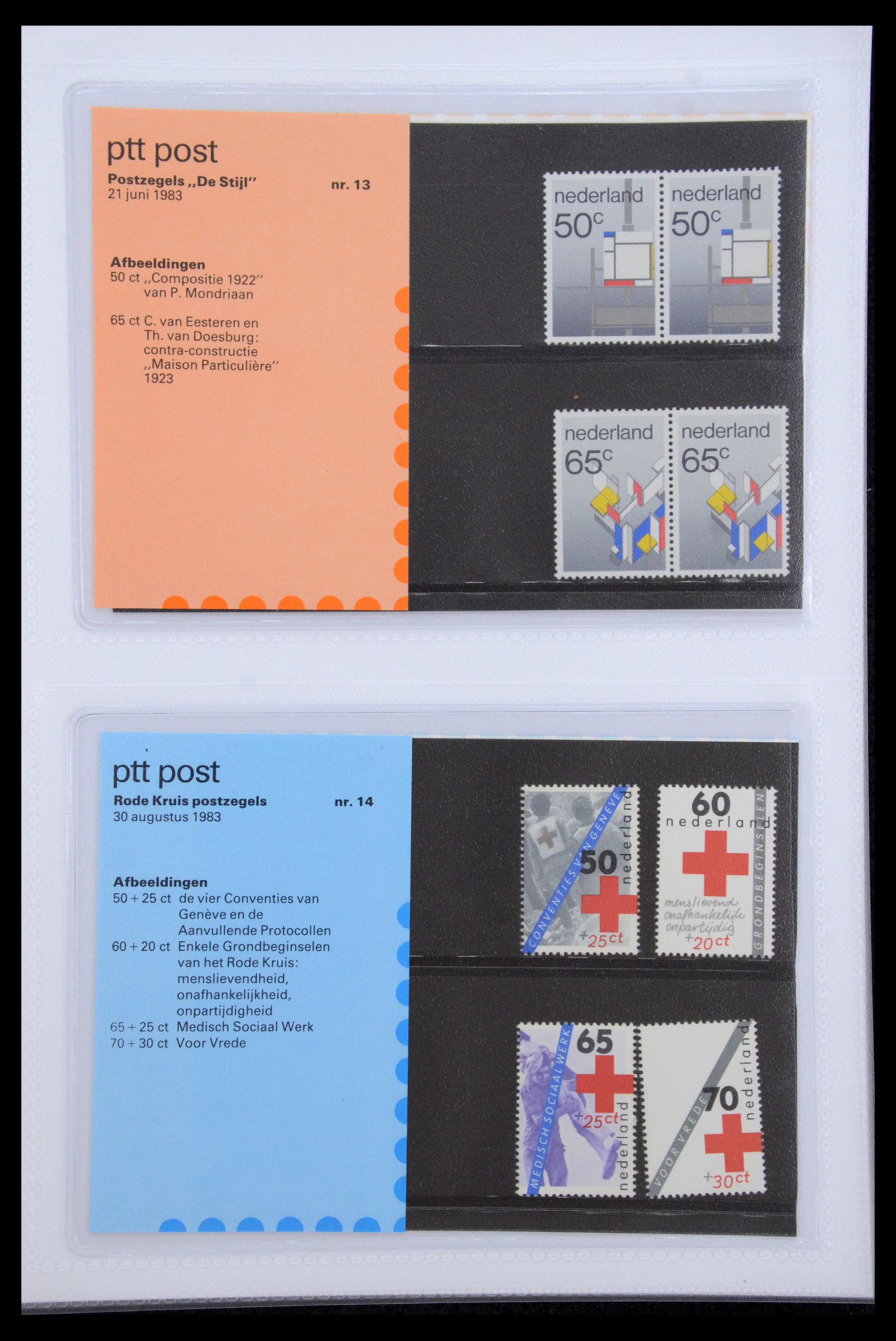 35947 007 - Stamp Collection 35947 Netherlands PTT presentation packs 1982-2019!