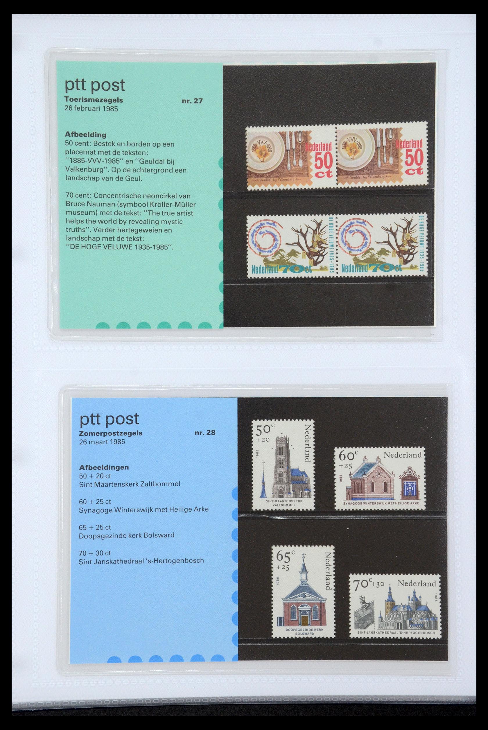 35947 014 - Postzegelverzameling 35947 Nederland PTT mapjes 1982-2019!