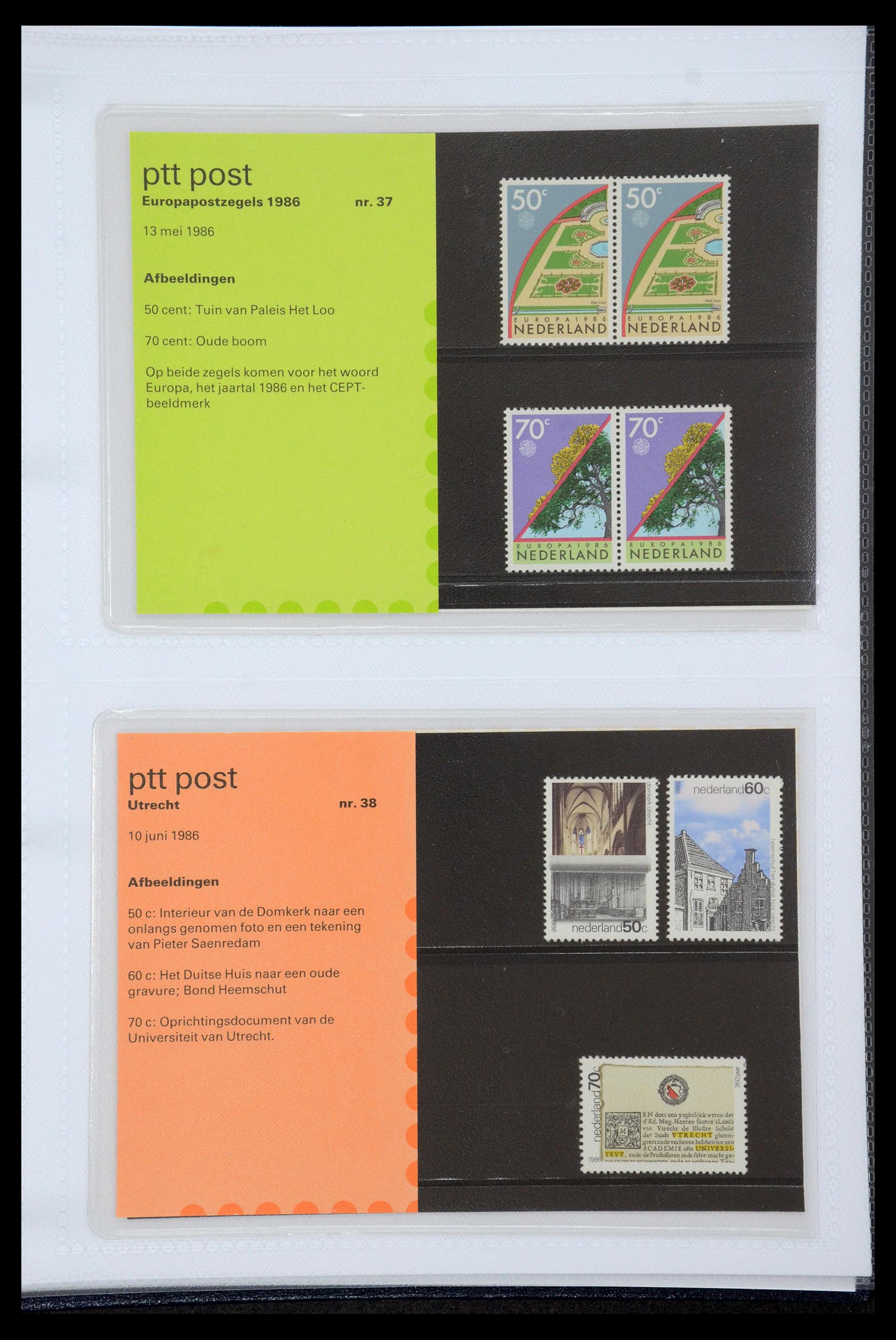35947 019 - Stamp Collection 35947 Netherlands PTT presentation packs 1982-2019!