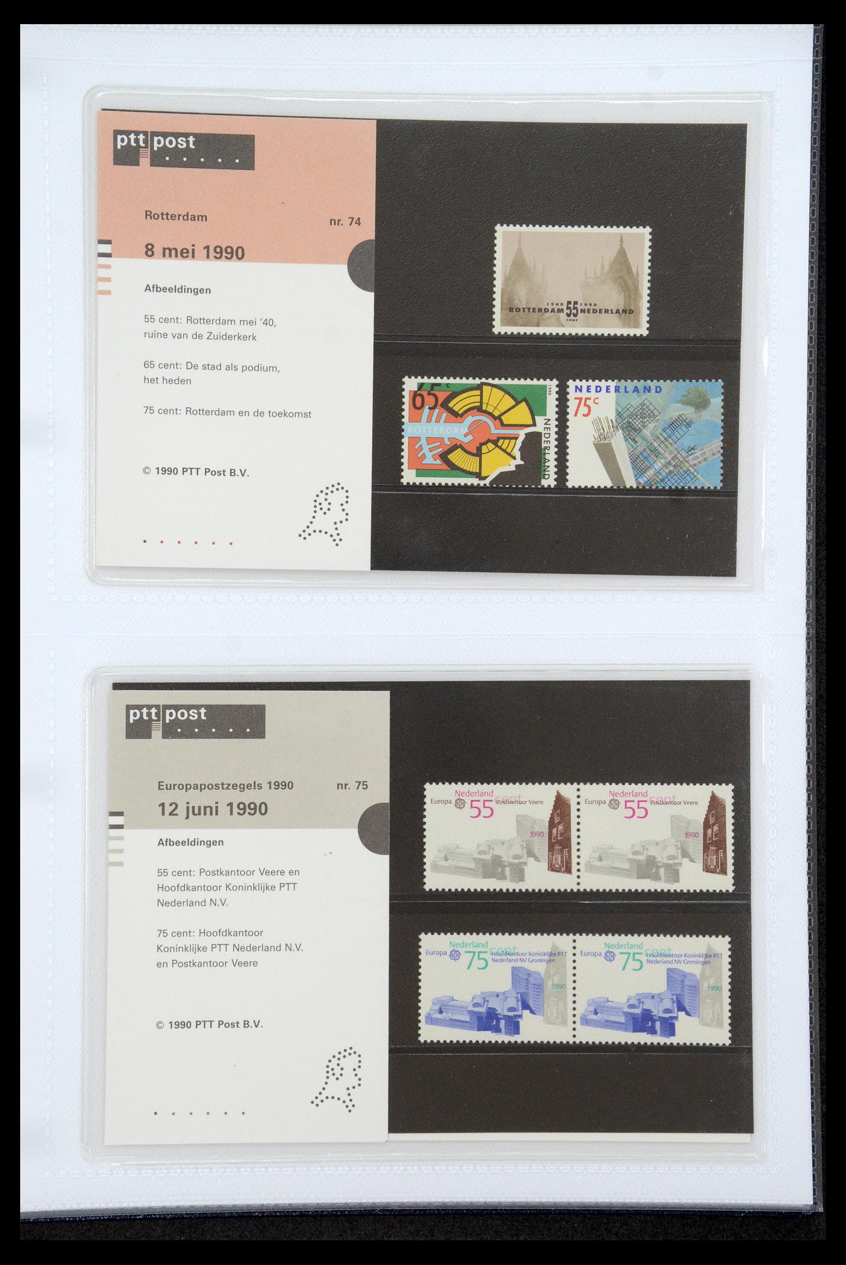 35947 038 - Postzegelverzameling 35947 Nederland PTT mapjes 1982-2019!