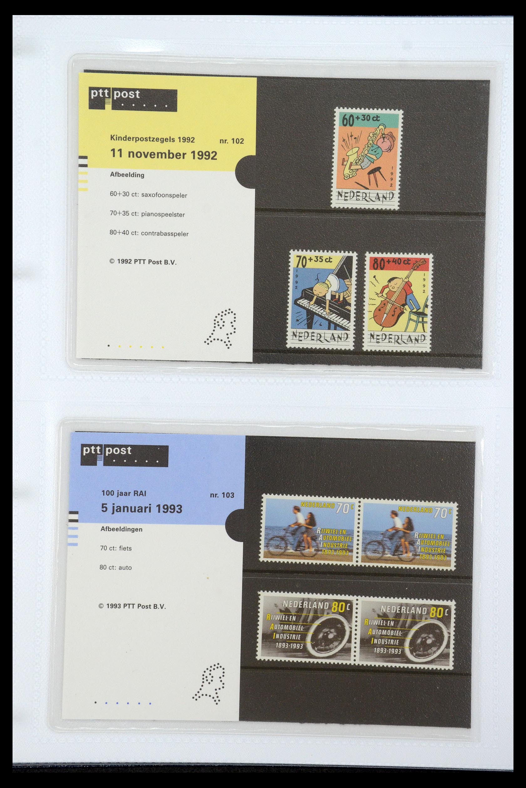 35947 053 - Postzegelverzameling 35947 Nederland PTT mapjes 1982-2019!