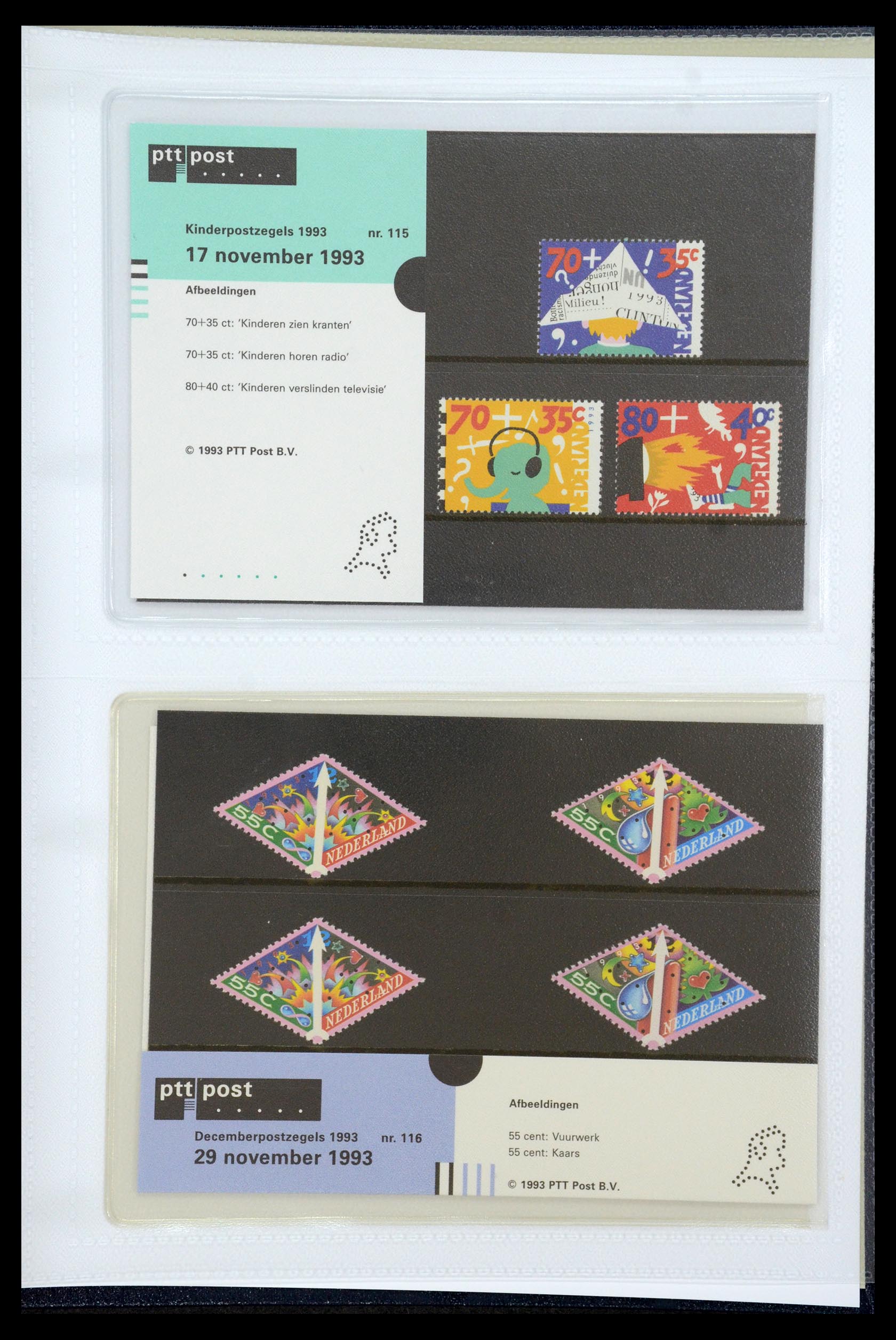 35947 060 - Postzegelverzameling 35947 Nederland PTT mapjes 1982-2019!