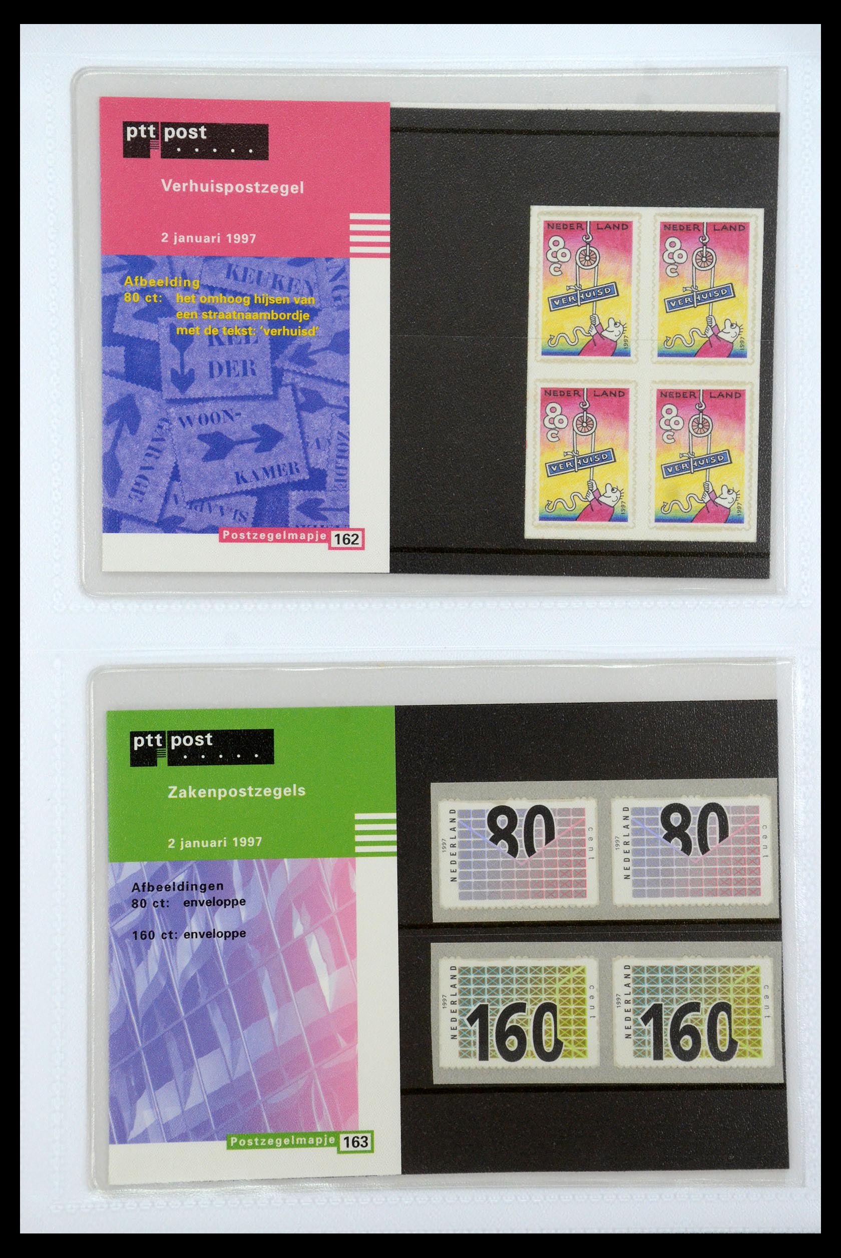 35947 084 - Postzegelverzameling 35947 Nederland PTT mapjes 1982-2019!