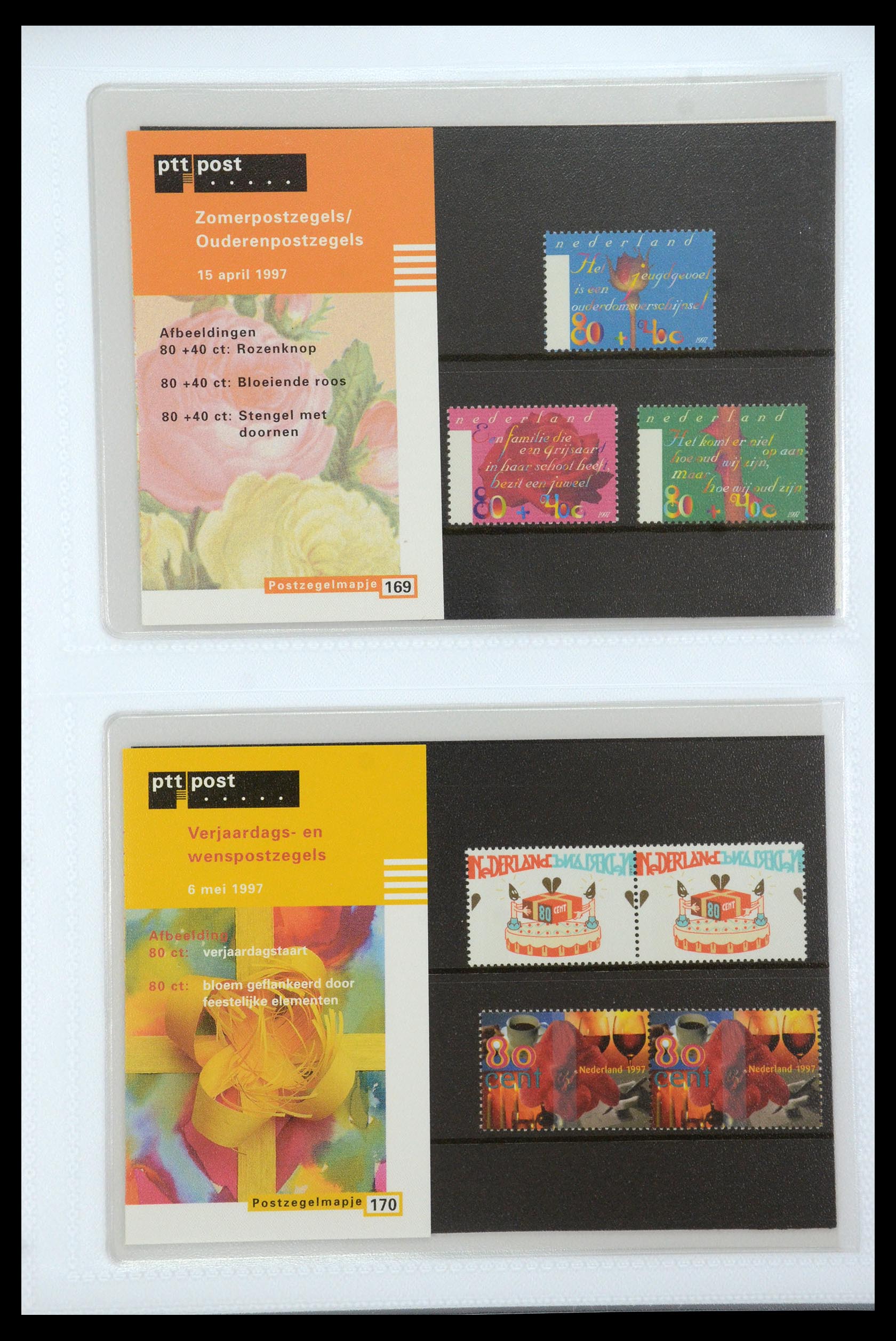 35947 088 - Postzegelverzameling 35947 Nederland PTT mapjes 1982-2019!