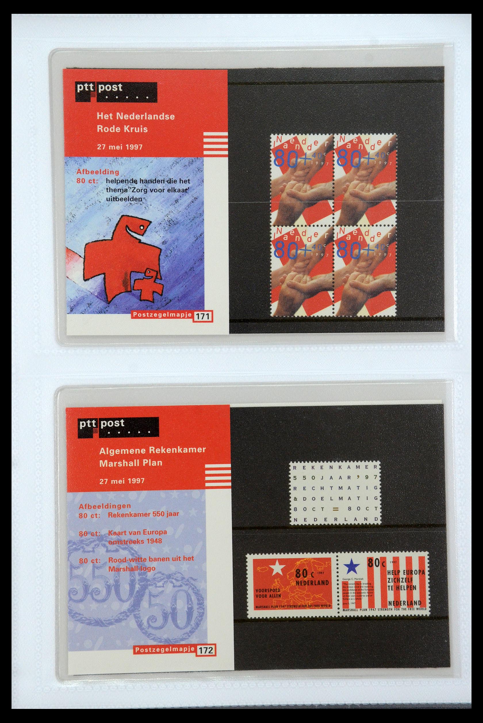 35947 089 - Postzegelverzameling 35947 Nederland PTT mapjes 1982-2019!