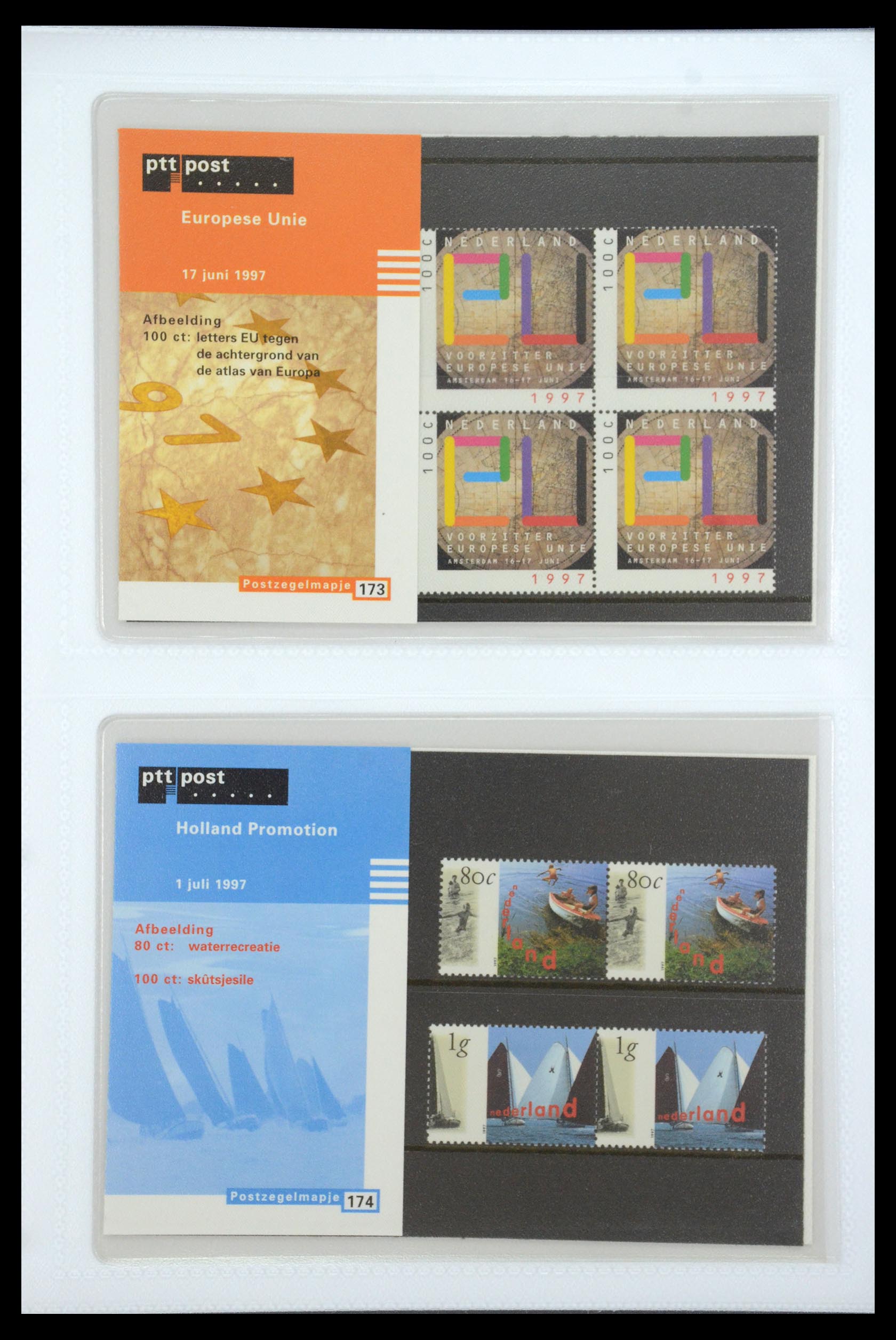 35947 090 - Stamp Collection 35947 Netherlands PTT presentation packs 1982-2019!