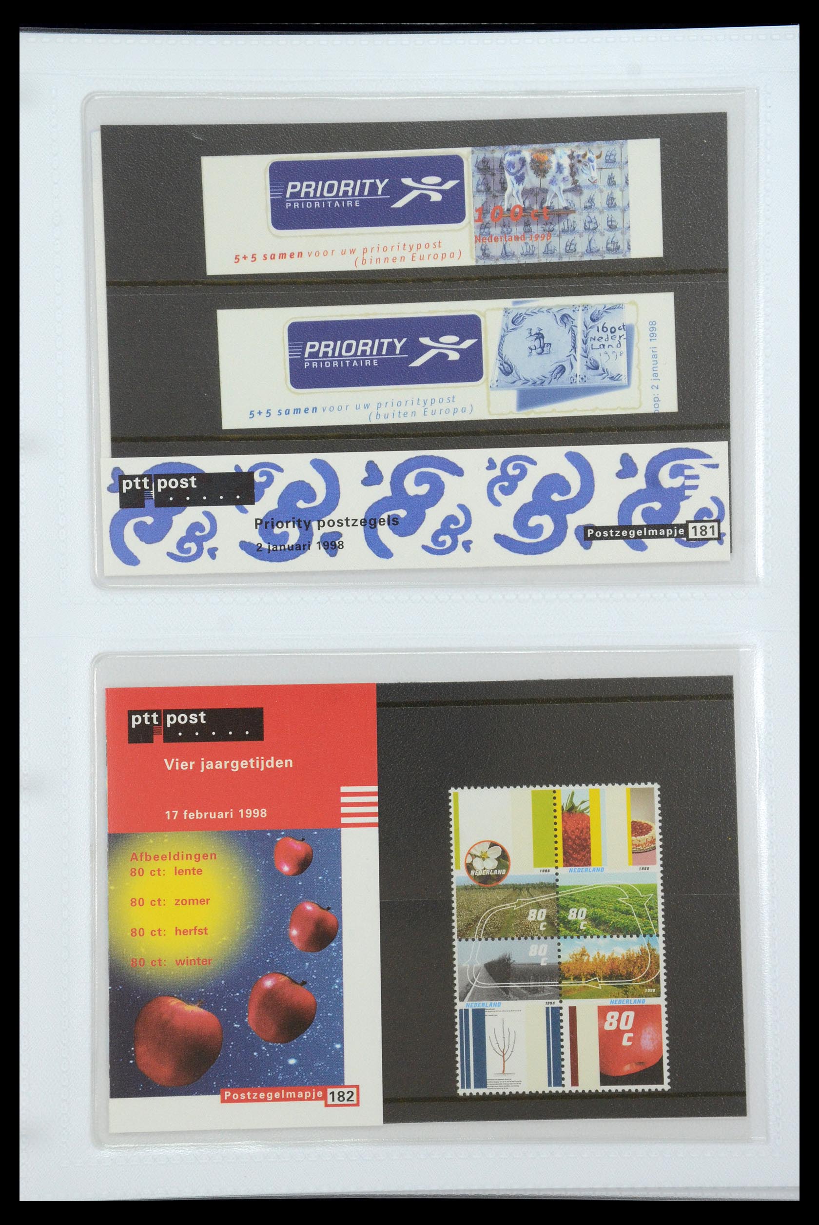 35947 094 - Postzegelverzameling 35947 Nederland PTT mapjes 1982-2019!