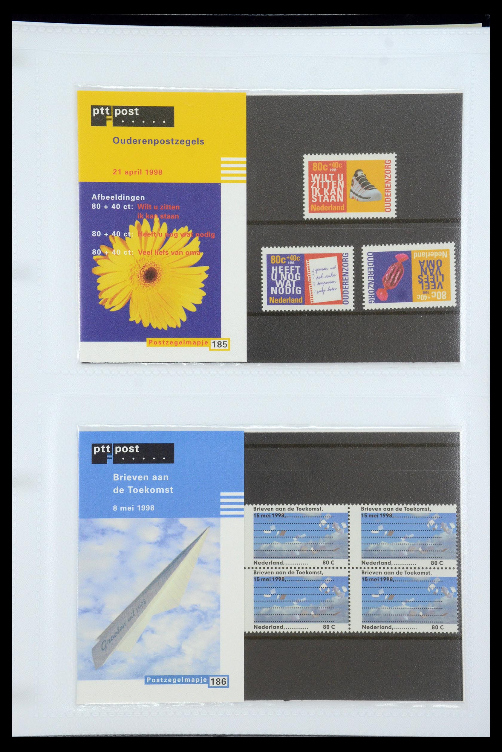 35947 096 - Postzegelverzameling 35947 Nederland PTT mapjes 1982-2019!