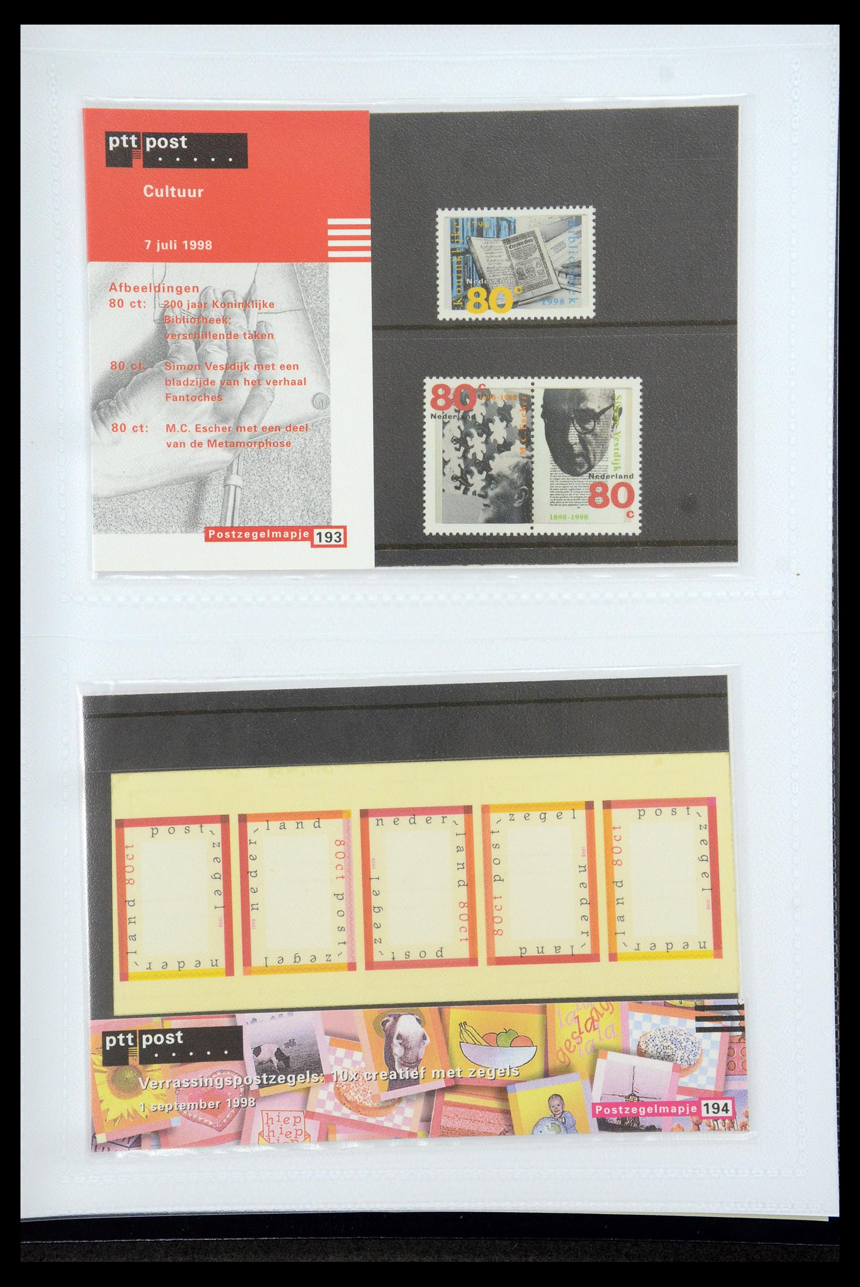 35947 100 - Postzegelverzameling 35947 Nederland PTT mapjes 1982-2019!