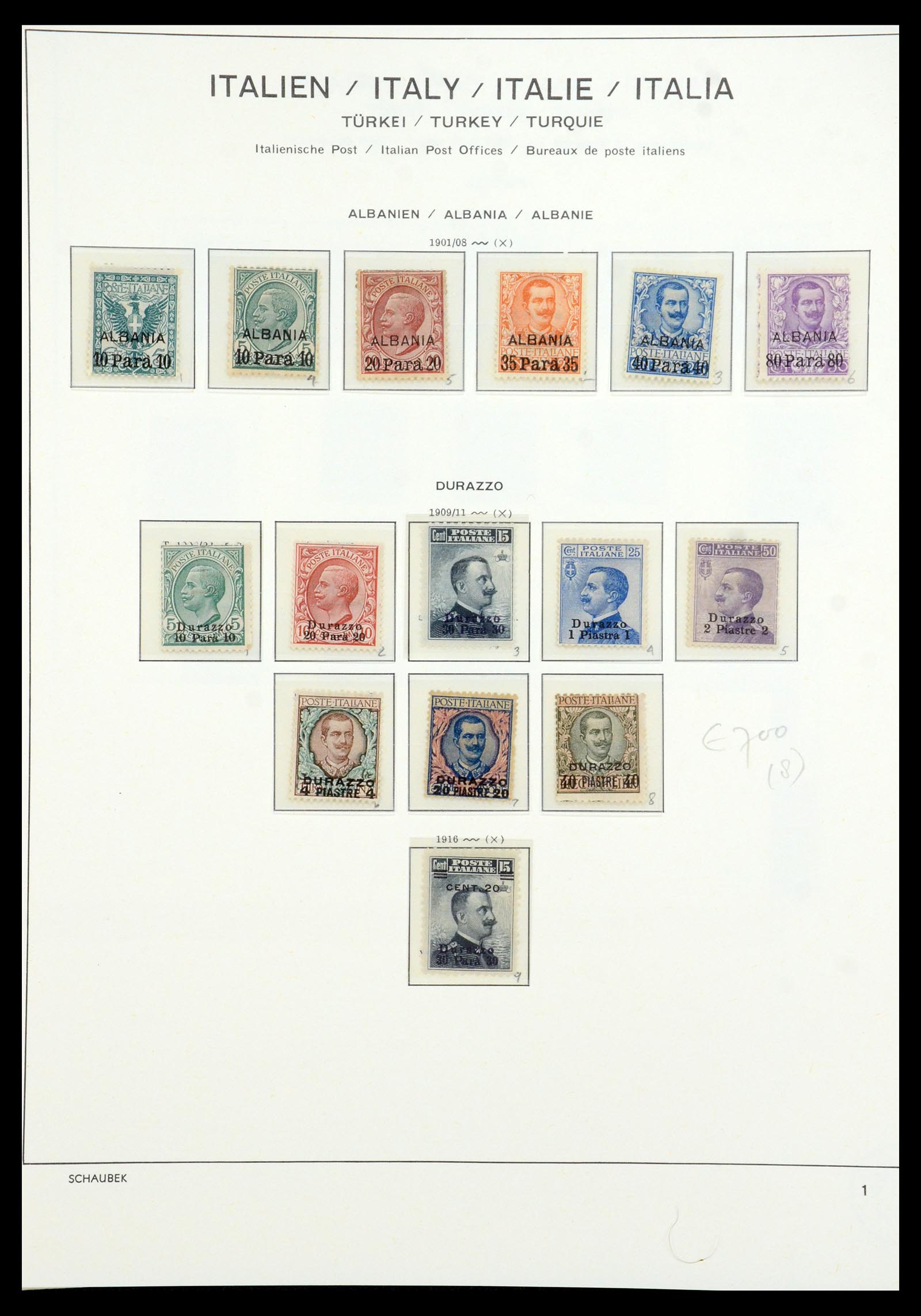 35949 006 - Postzegelverzameling 35949 Italiaans Levant superverzameling 1874-192