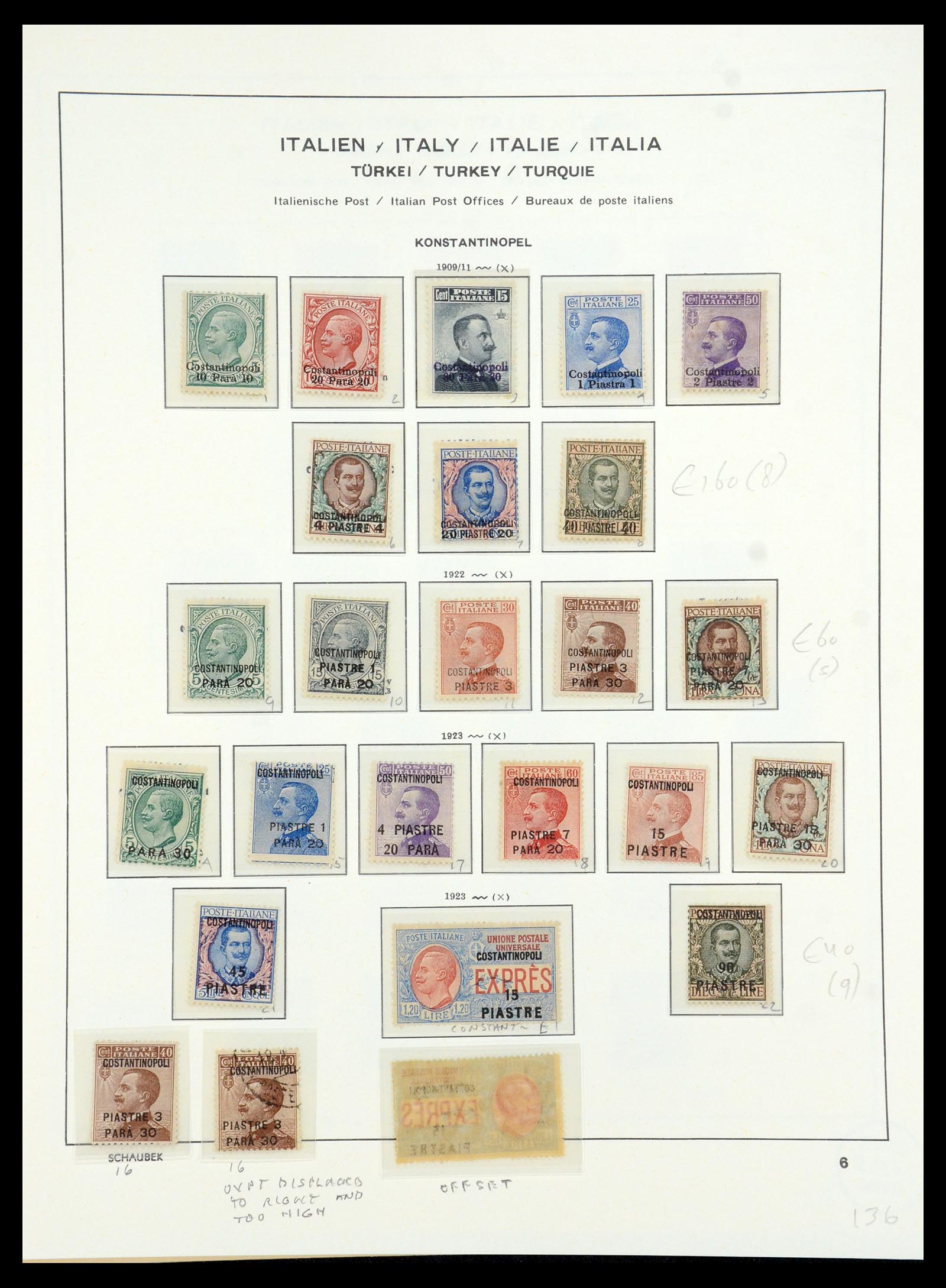 35949 016 - Postzegelverzameling 35949 Italiaans Levant superverzameling 1874-192