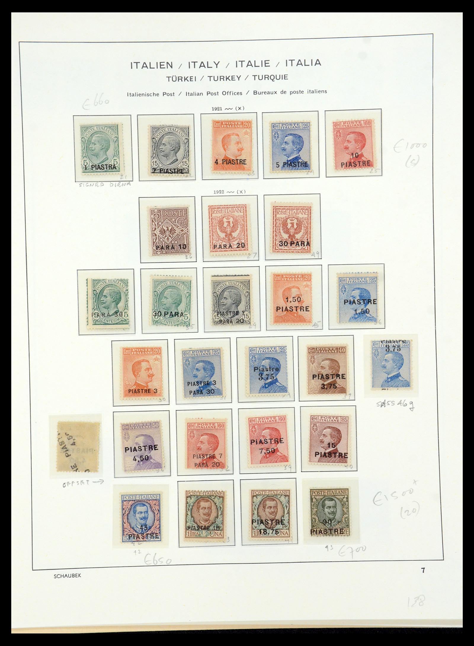 35949 018 - Postzegelverzameling 35949 Italiaans Levant superverzameling 1874-192
