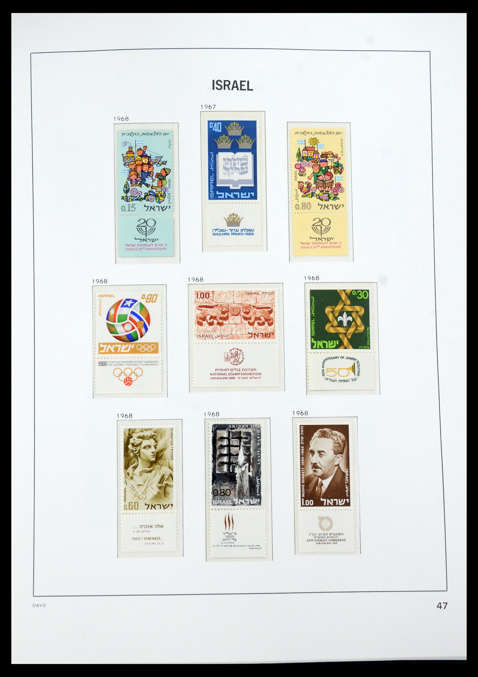 35950 071 - Postzegelverzameling 35950 Israël 1948-1992.