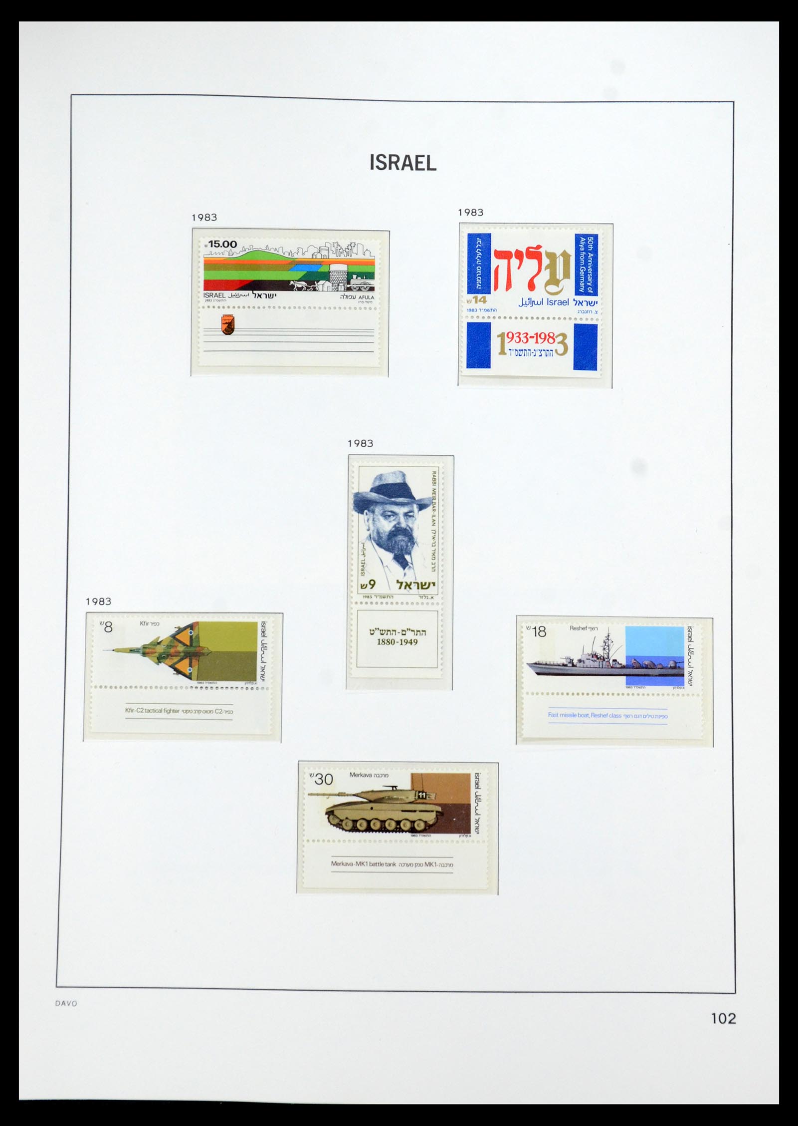 35950 141 - Postzegelverzameling 35950 Israël 1948-1992.