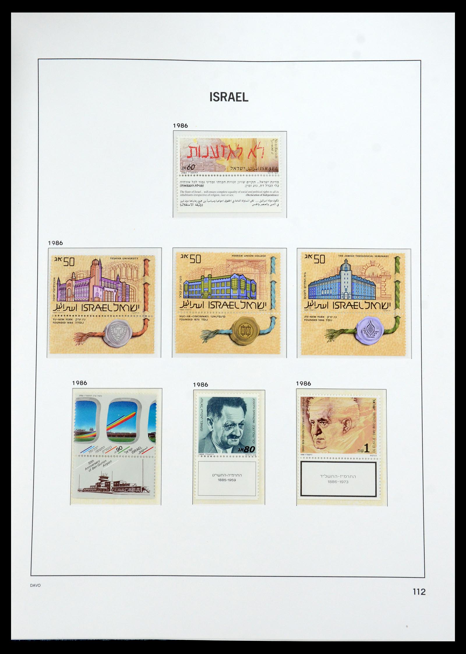 35950 157 - Postzegelverzameling 35950 Israël 1948-1992.