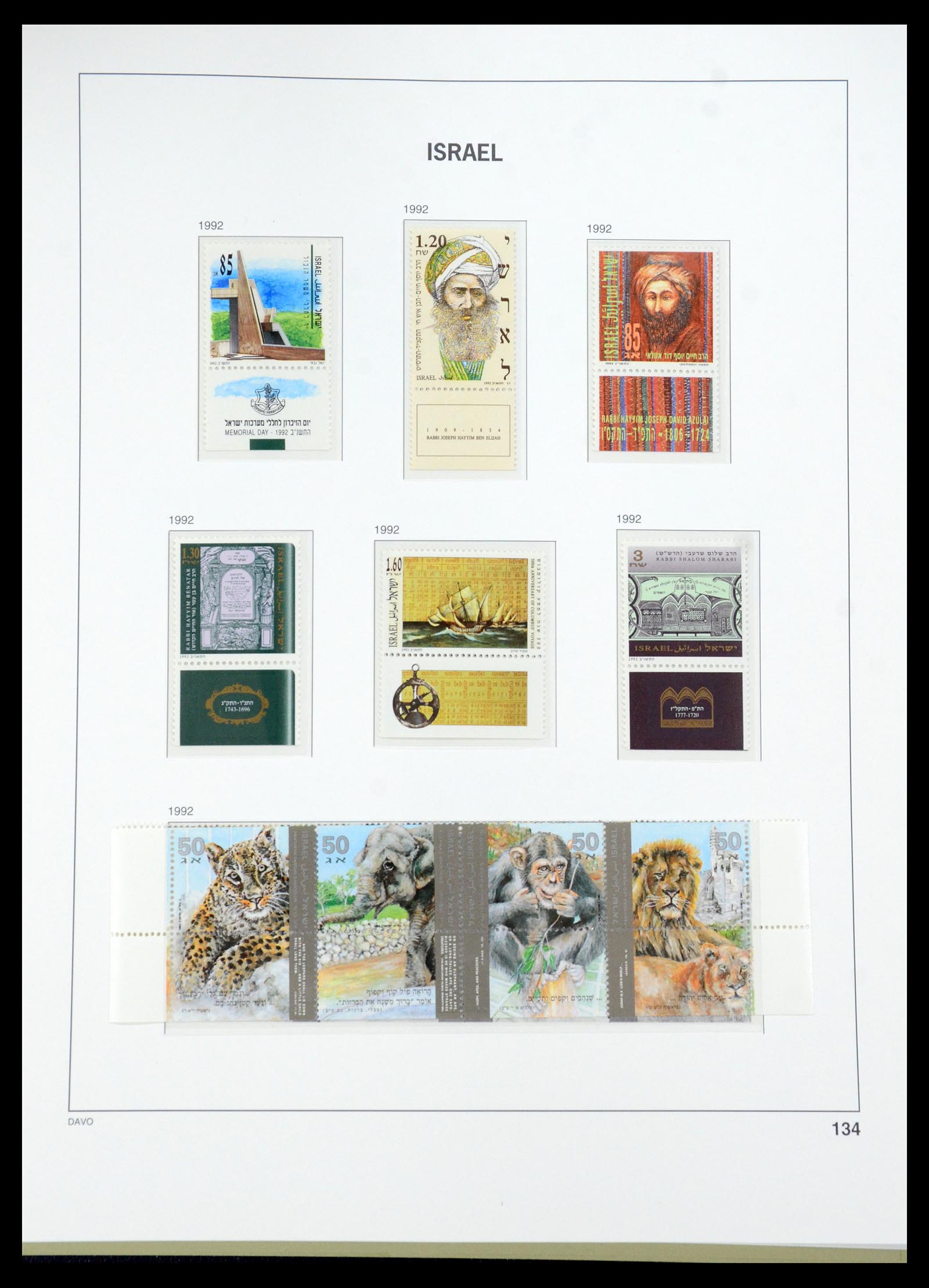35950 185 - Postzegelverzameling 35950 Israël 1948-1992.
