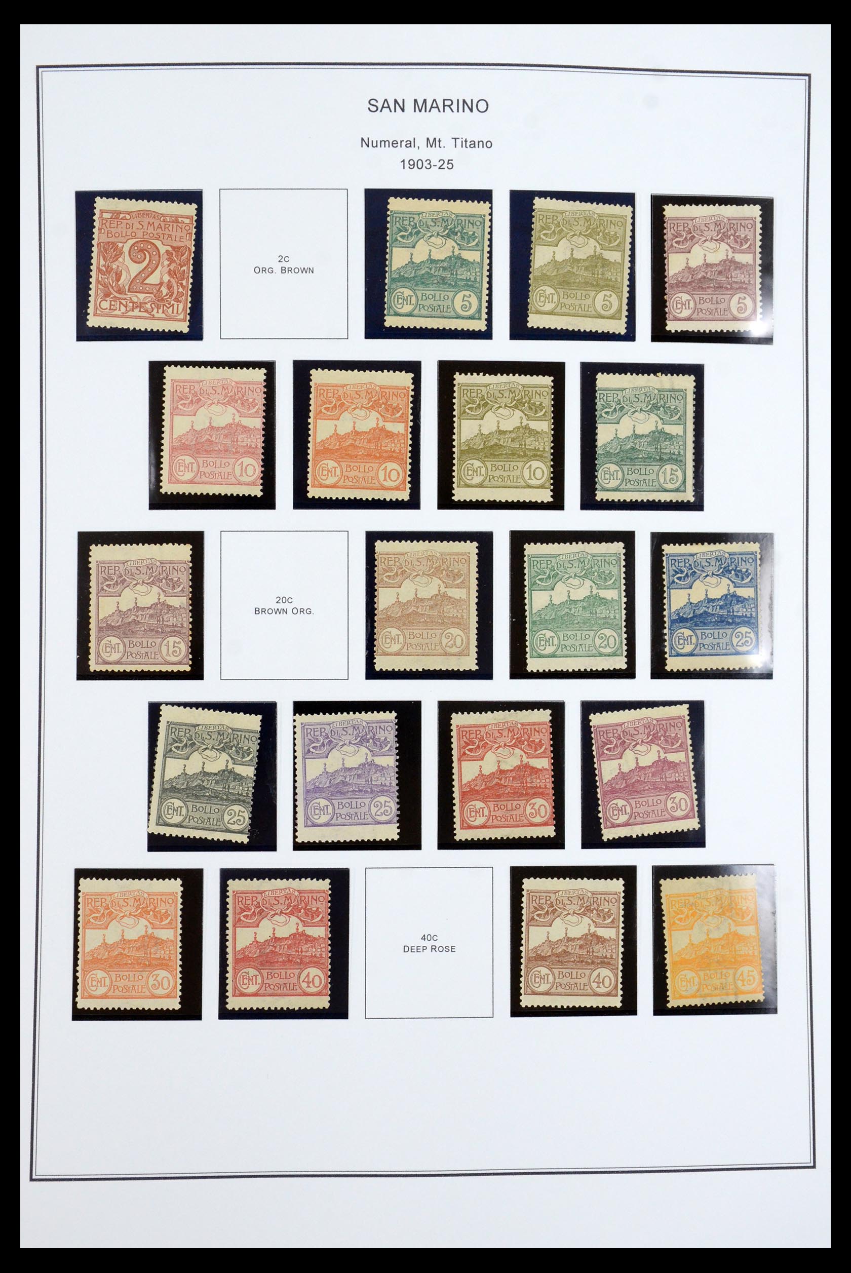 35951 003 - Postzegelverzameling 35951 San Marino 1877-2011.