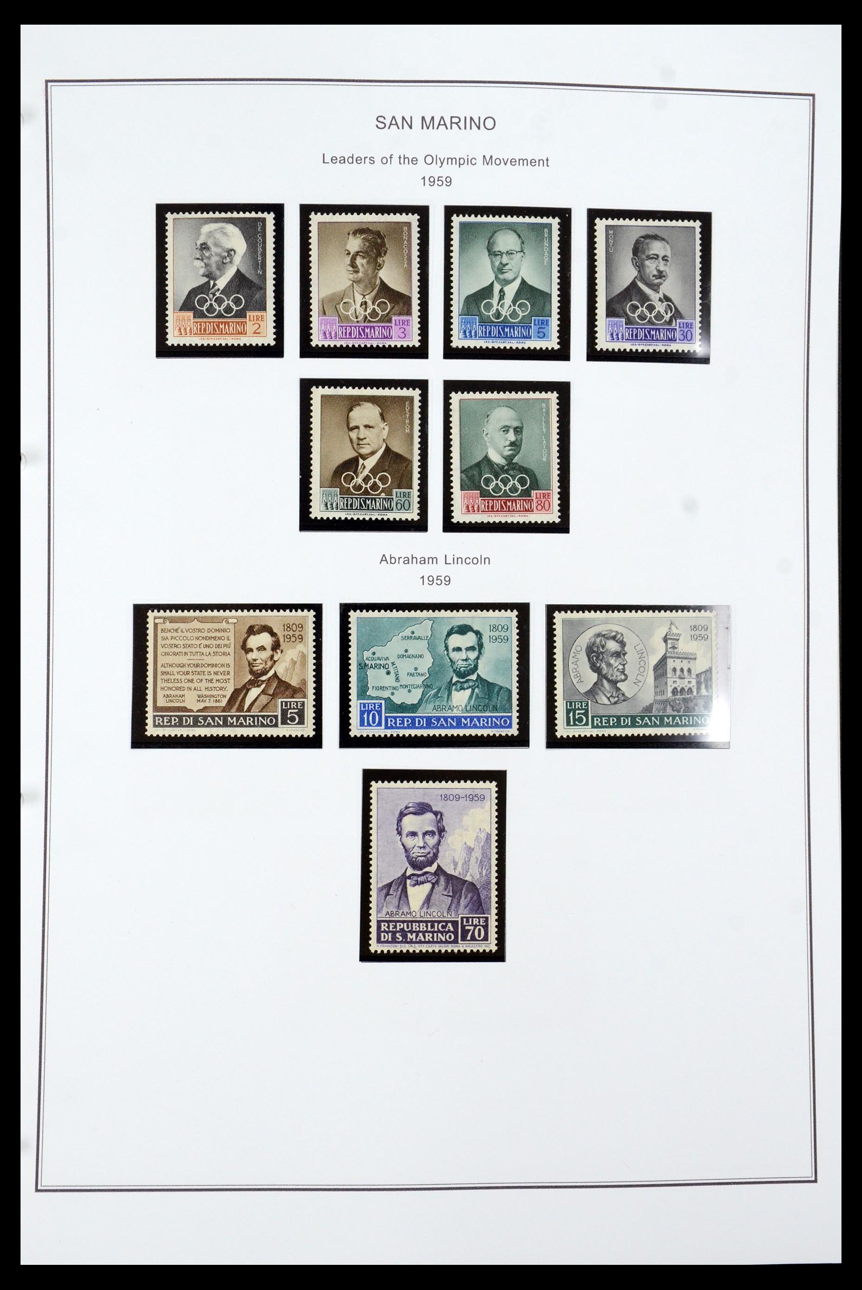 35951 028 - Stamp collection 35951 San Marino 1877-2011.