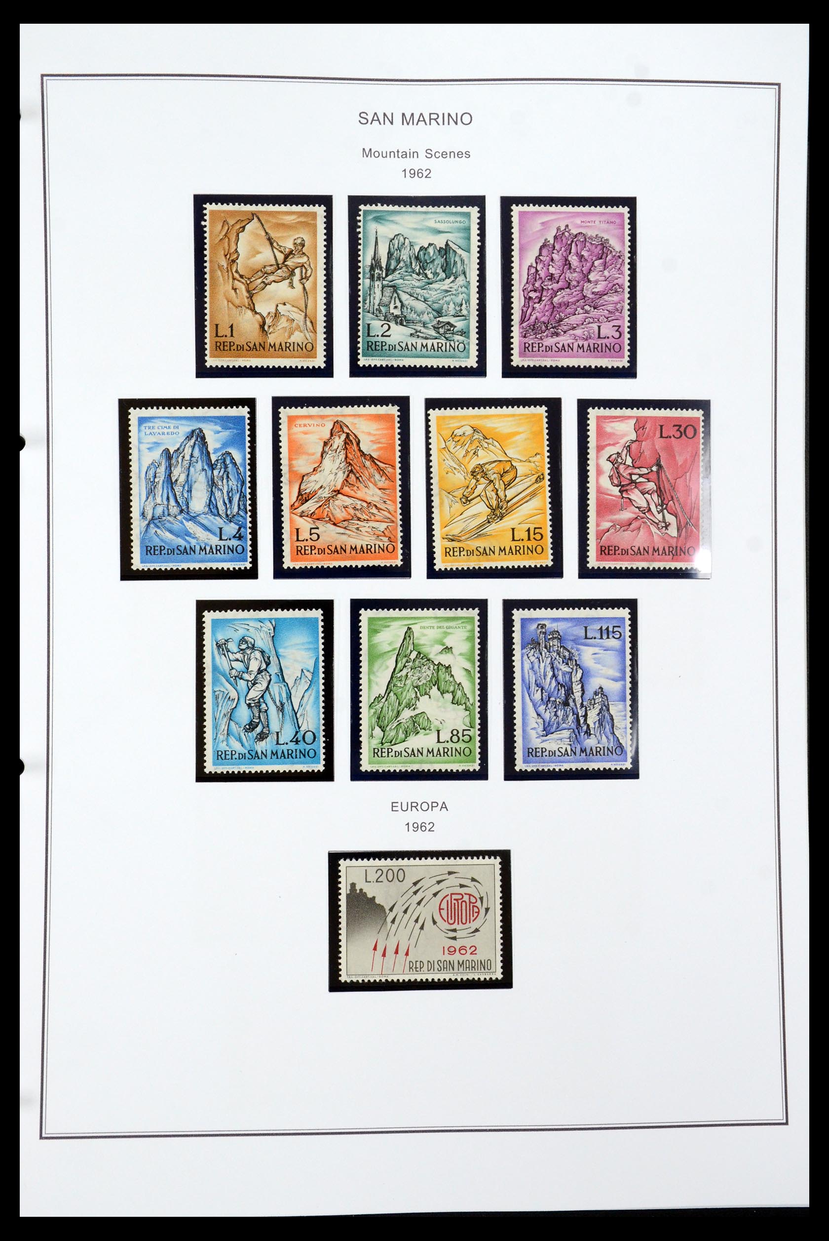 35951 038 - Postzegelverzameling 35951 San Marino 1877-2011.