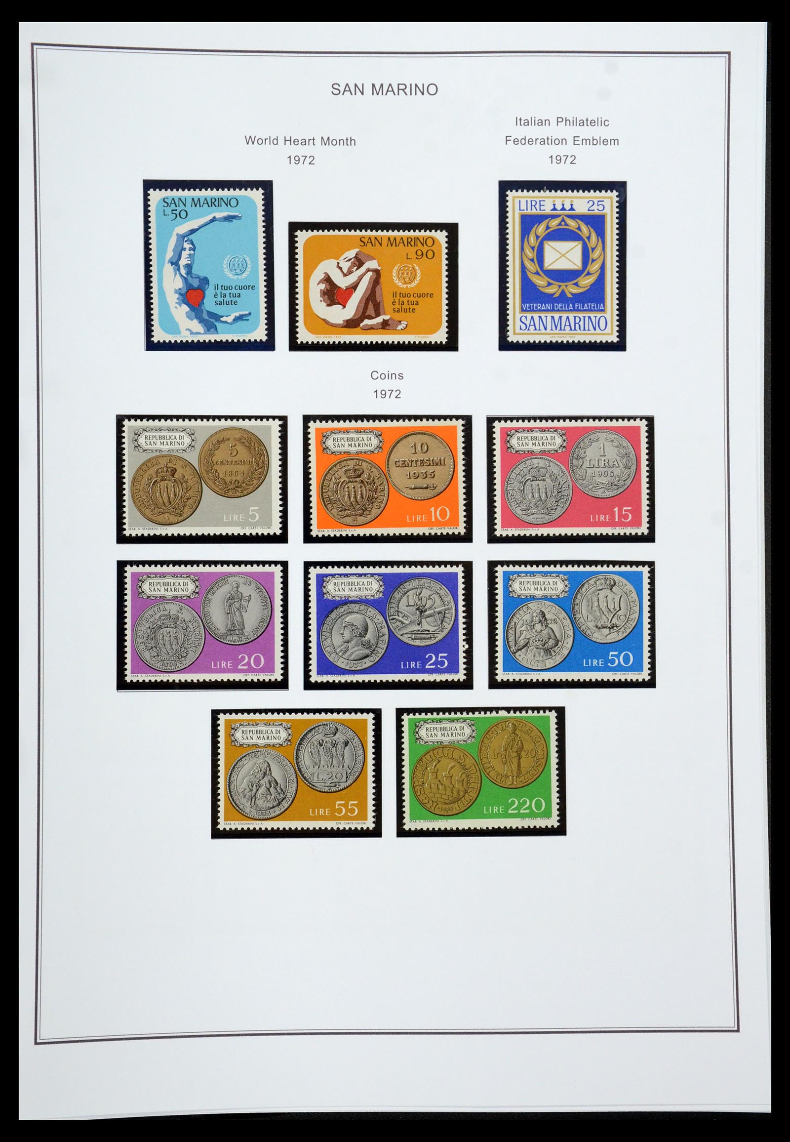 35951 062 - Postzegelverzameling 35951 San Marino 1877-2011.