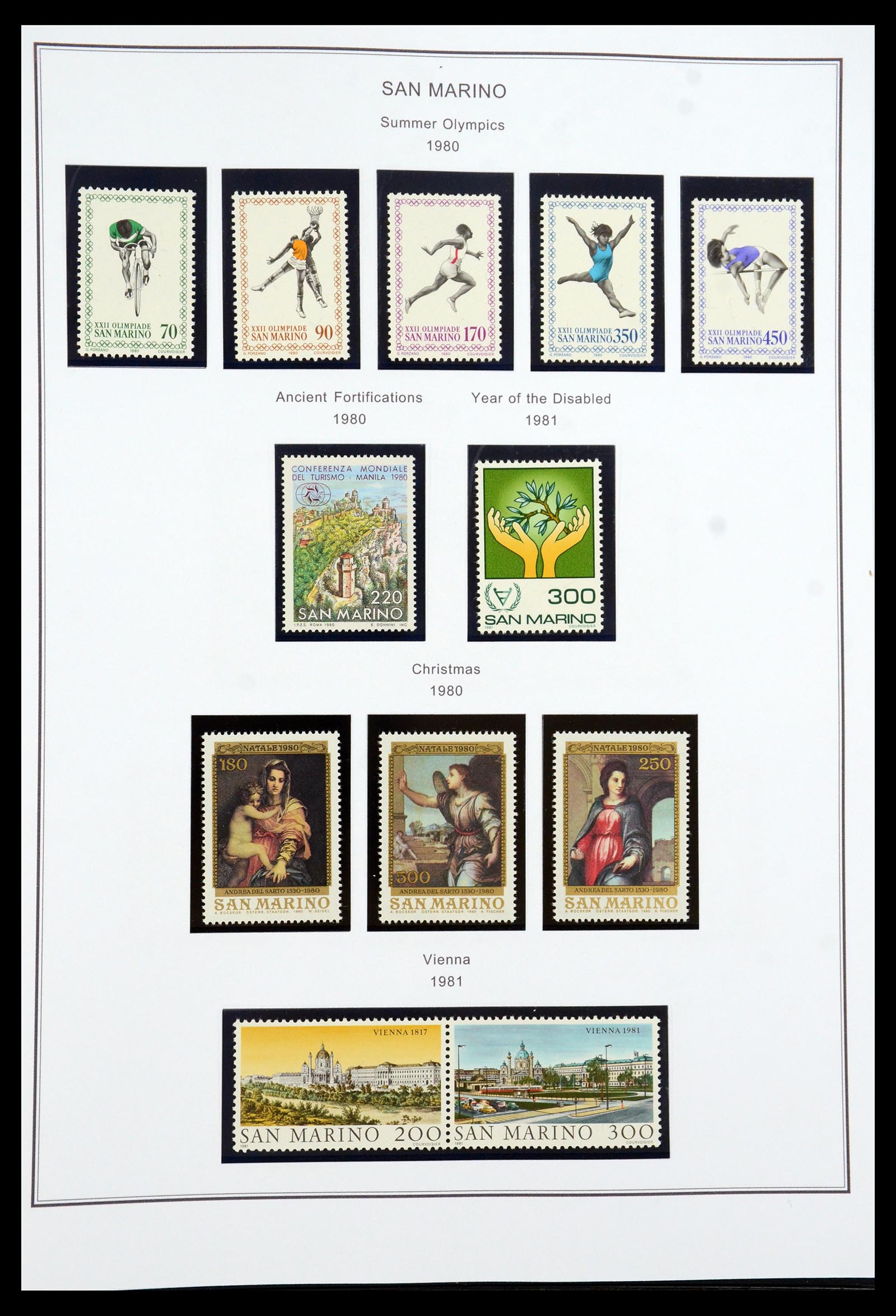 35951 102 - Stamp collection 35951 San Marino 1877-2011.