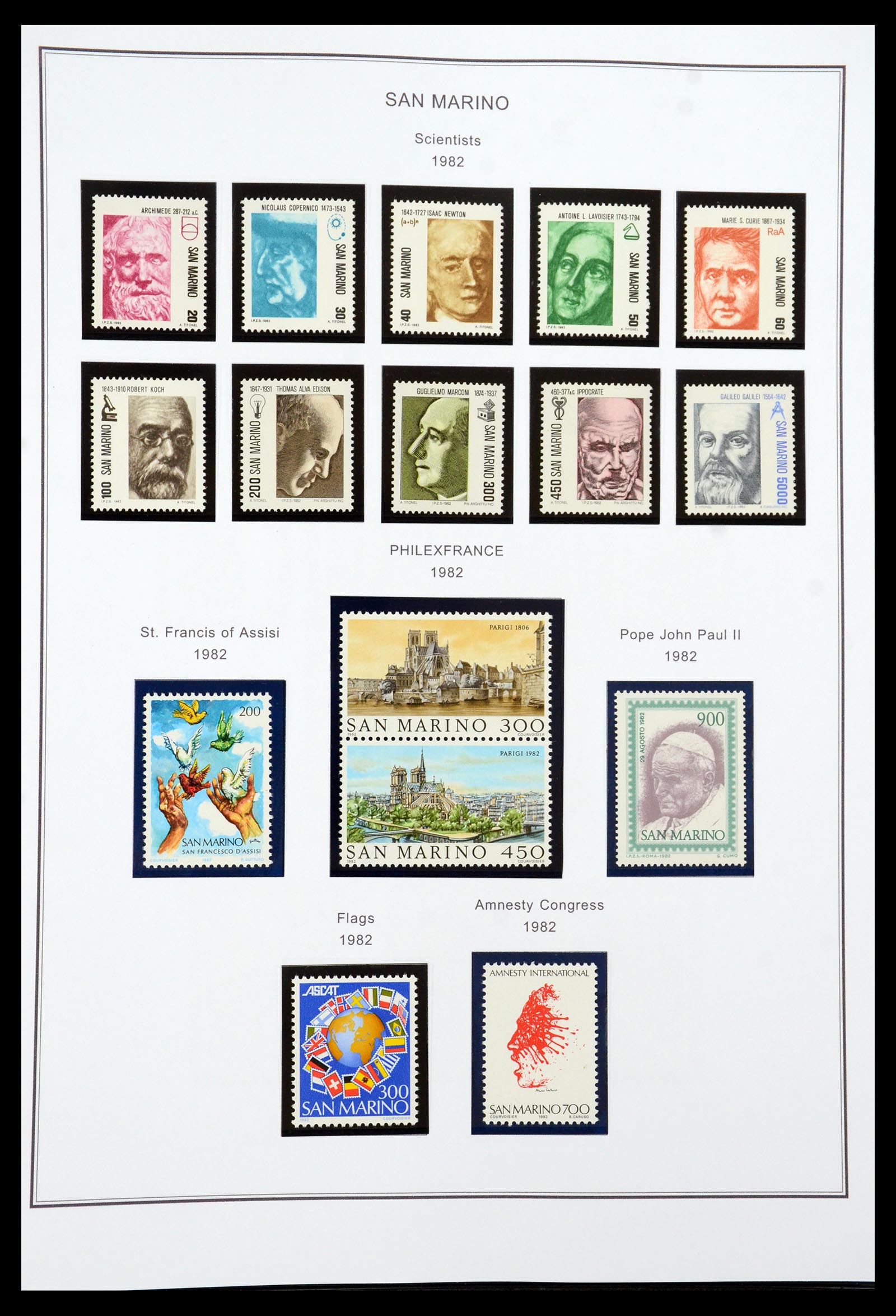 35951 106 - Stamp collection 35951 San Marino 1877-2011.