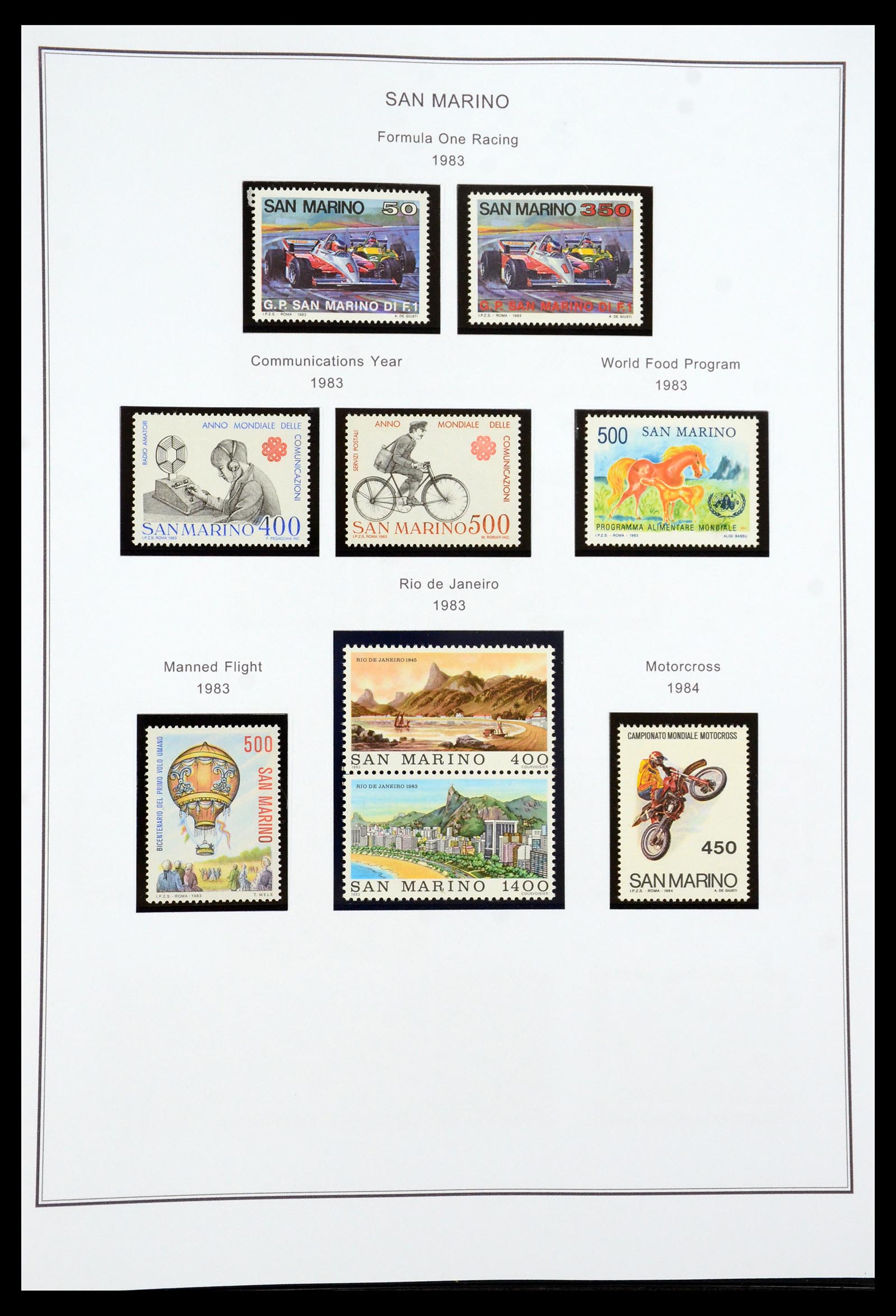 35951 108 - Stamp collection 35951 San Marino 1877-2011.
