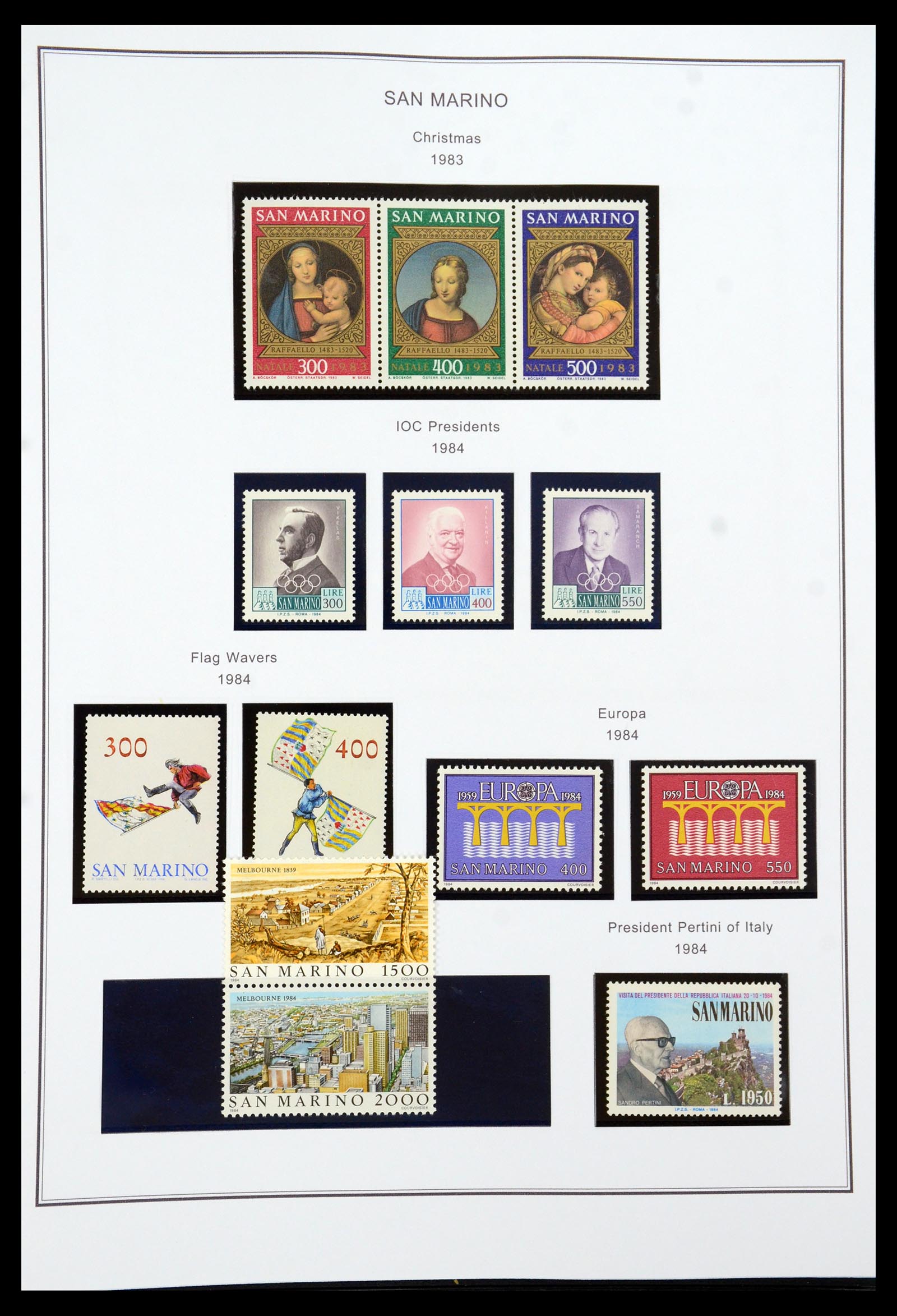 35951 109 - Stamp collection 35951 San Marino 1877-2011.