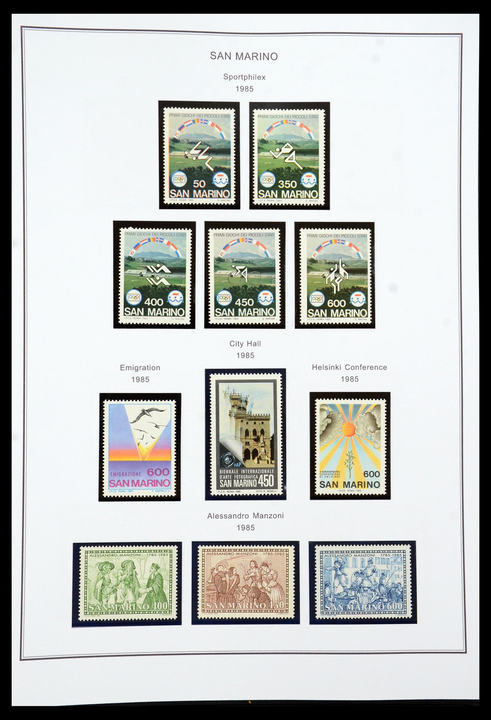 35951 112 - Stamp collection 35951 San Marino 1877-2011.
