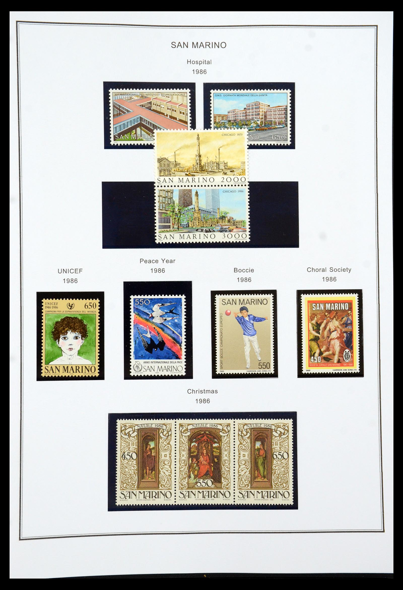 35951 114 - Stamp collection 35951 San Marino 1877-2011.